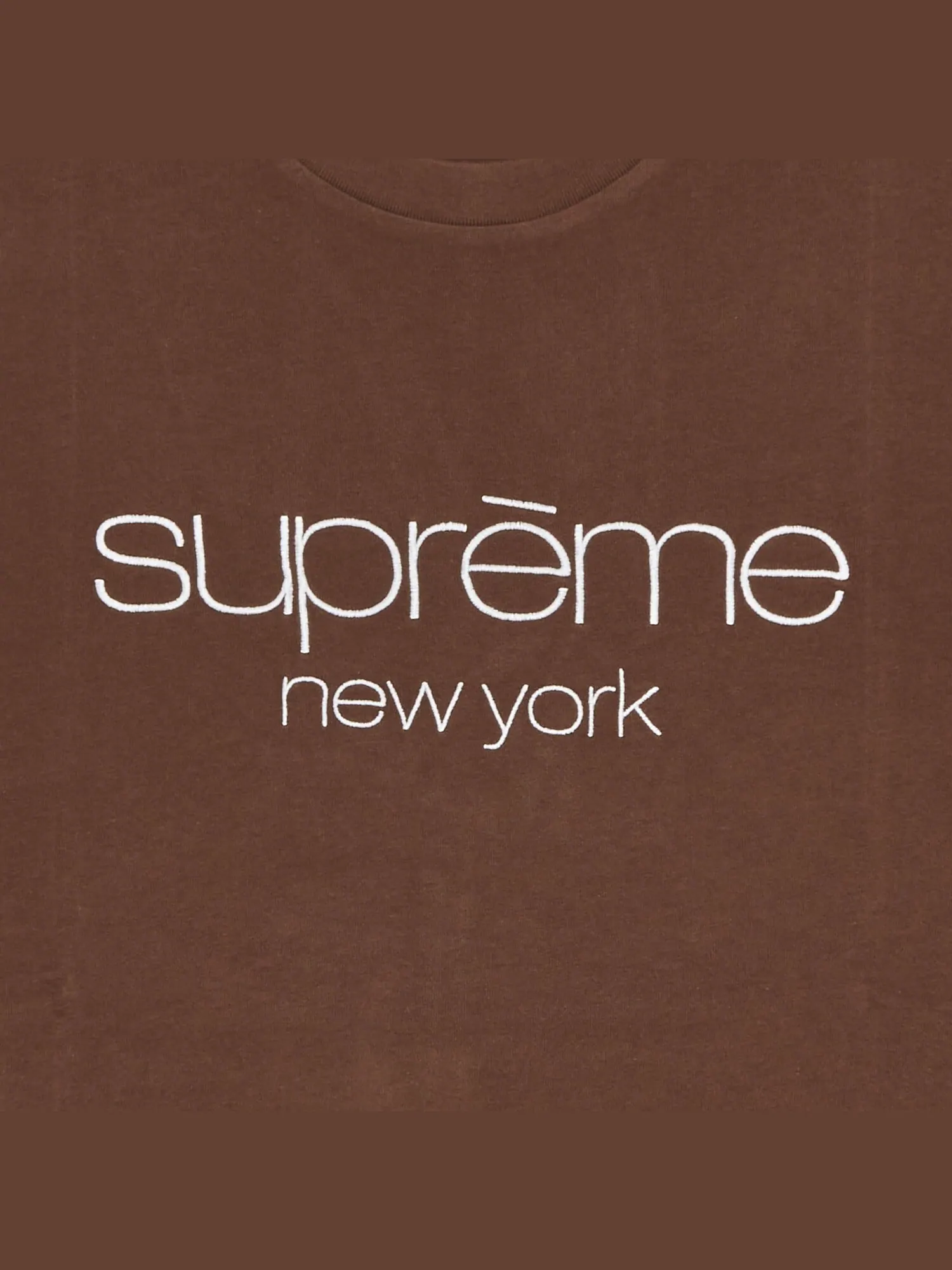 Топ с короткими рукавами и логотипом Supreme Classic — изображение 2 из 2, коричневый