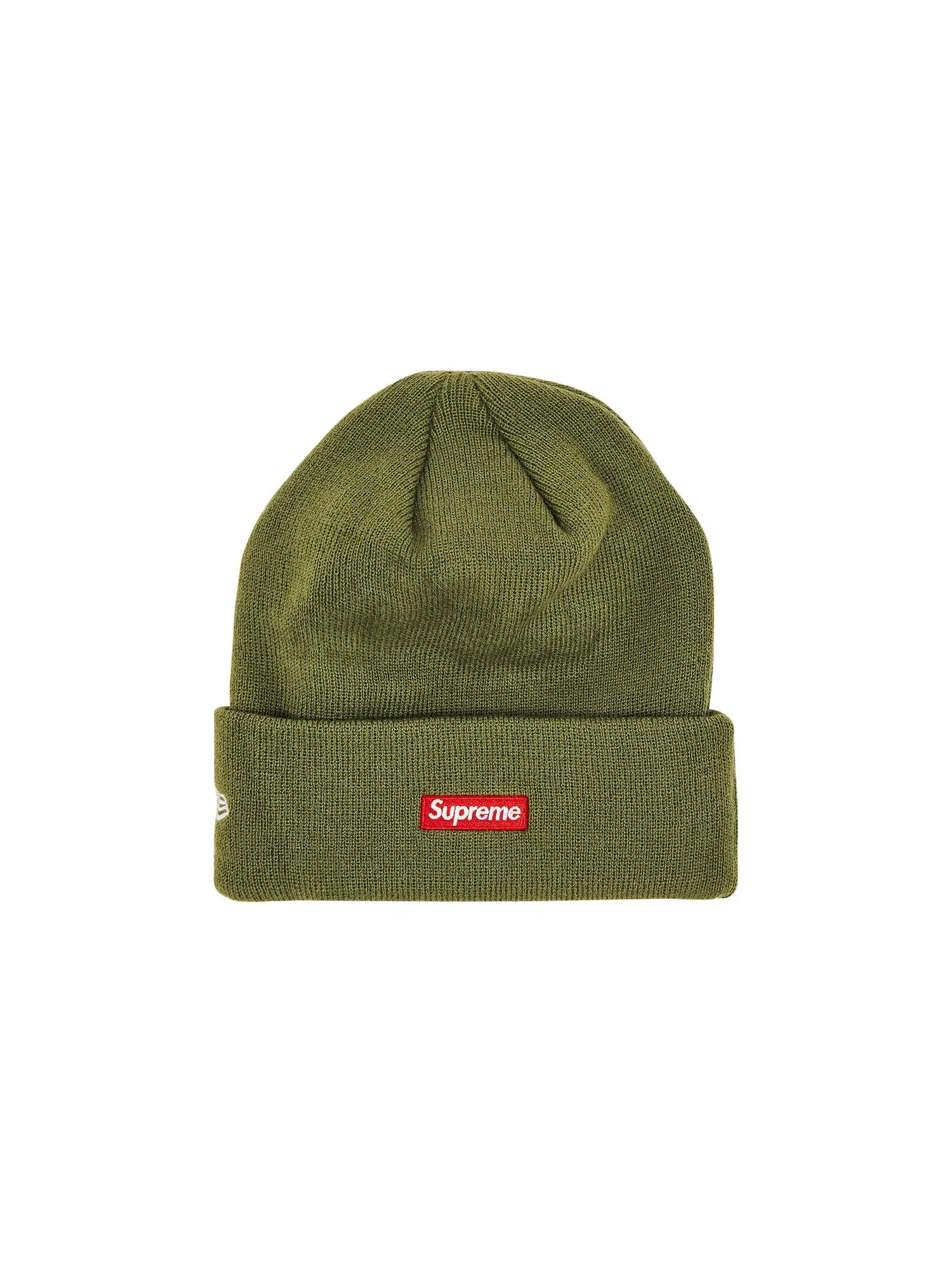 Шапка-бини с логотипом Supreme x New Era S — изображение 2 из 3, оливковый