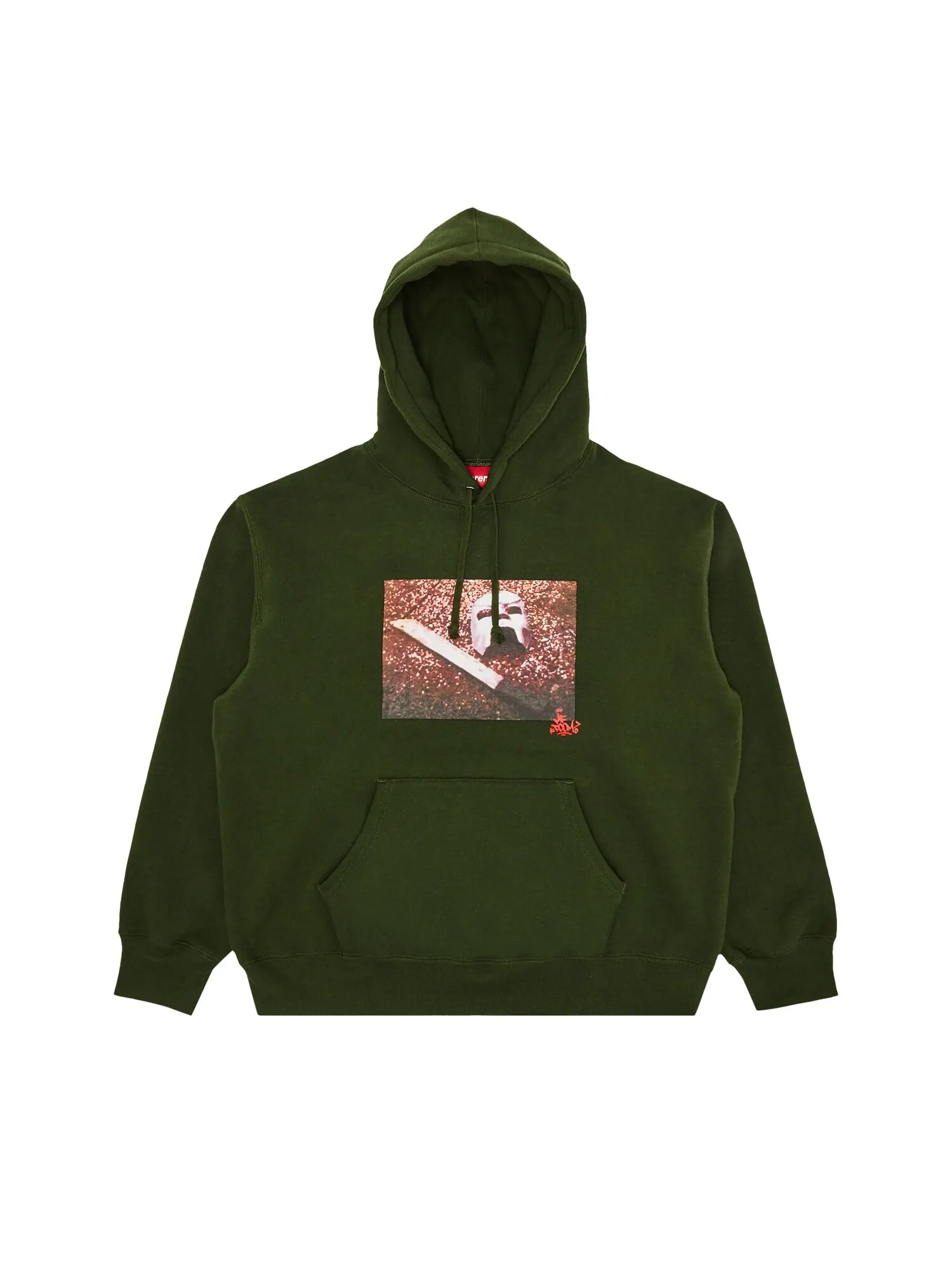 Толстовка с капюшоном Supreme MF DOOM Темно-оливковая — изображение 1 из 3, темный оливковый
