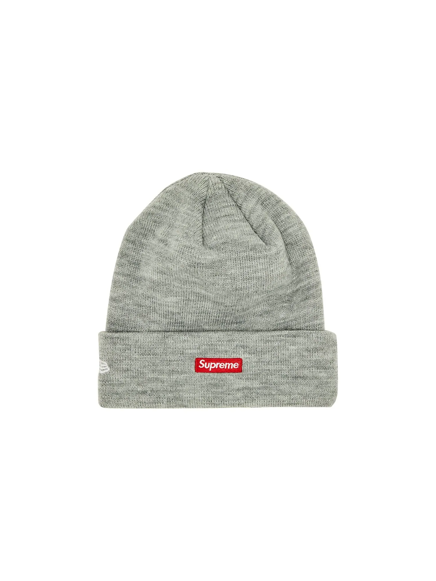 Шапка-бини Supreme x New Era S с логотипом Heather Grey — изображение 2 из 3, серый