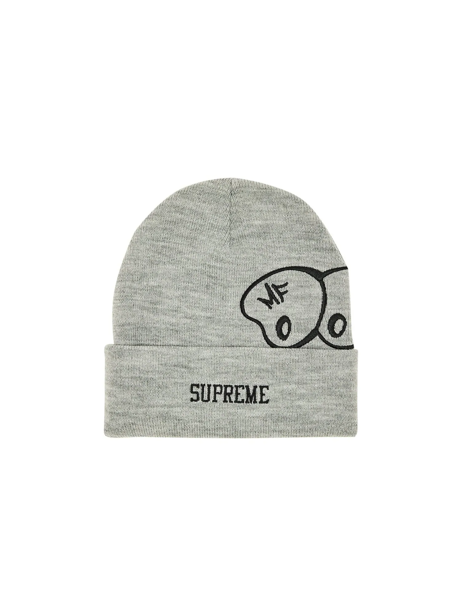 Шапка-бини Supreme MF DOOM Heather Grey — изображение 1 из 3, серый