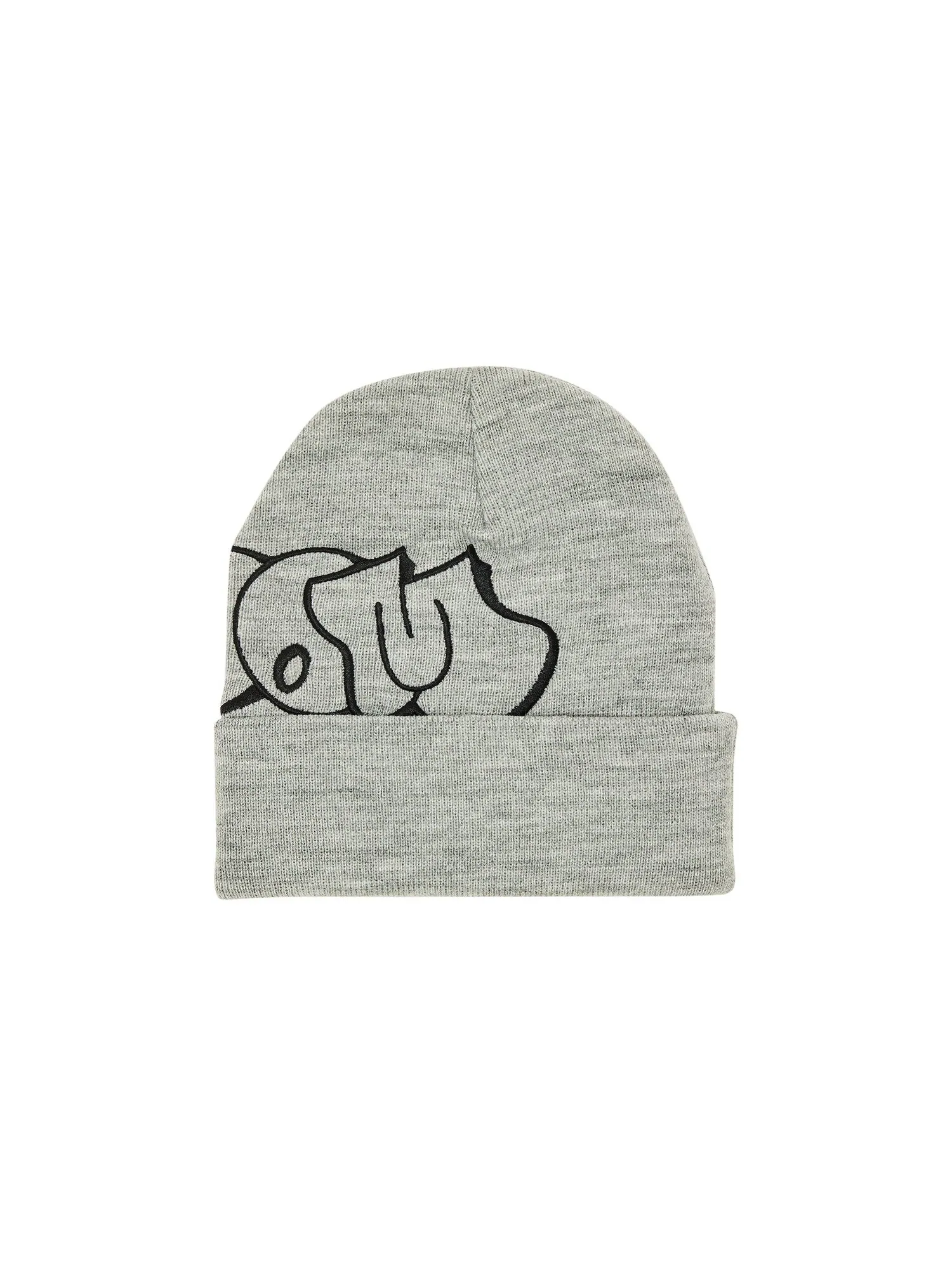 Шапка-бини Supreme MF DOOM Heather Grey — изображение 2 из 3, серый