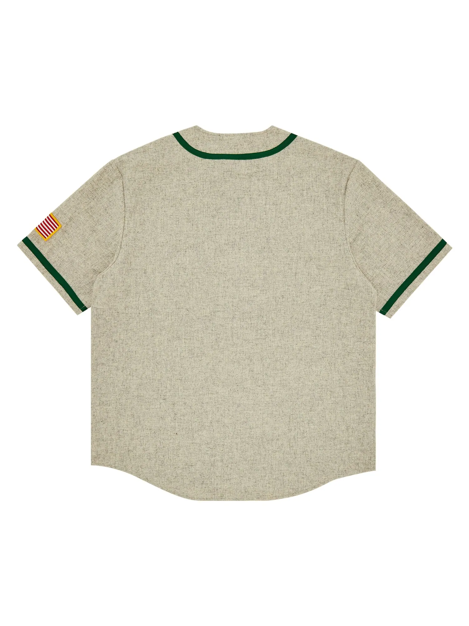 Шерстяная бейсбольная майка Supreme x Mitchell & Ness — изображение 2 из 3, серый