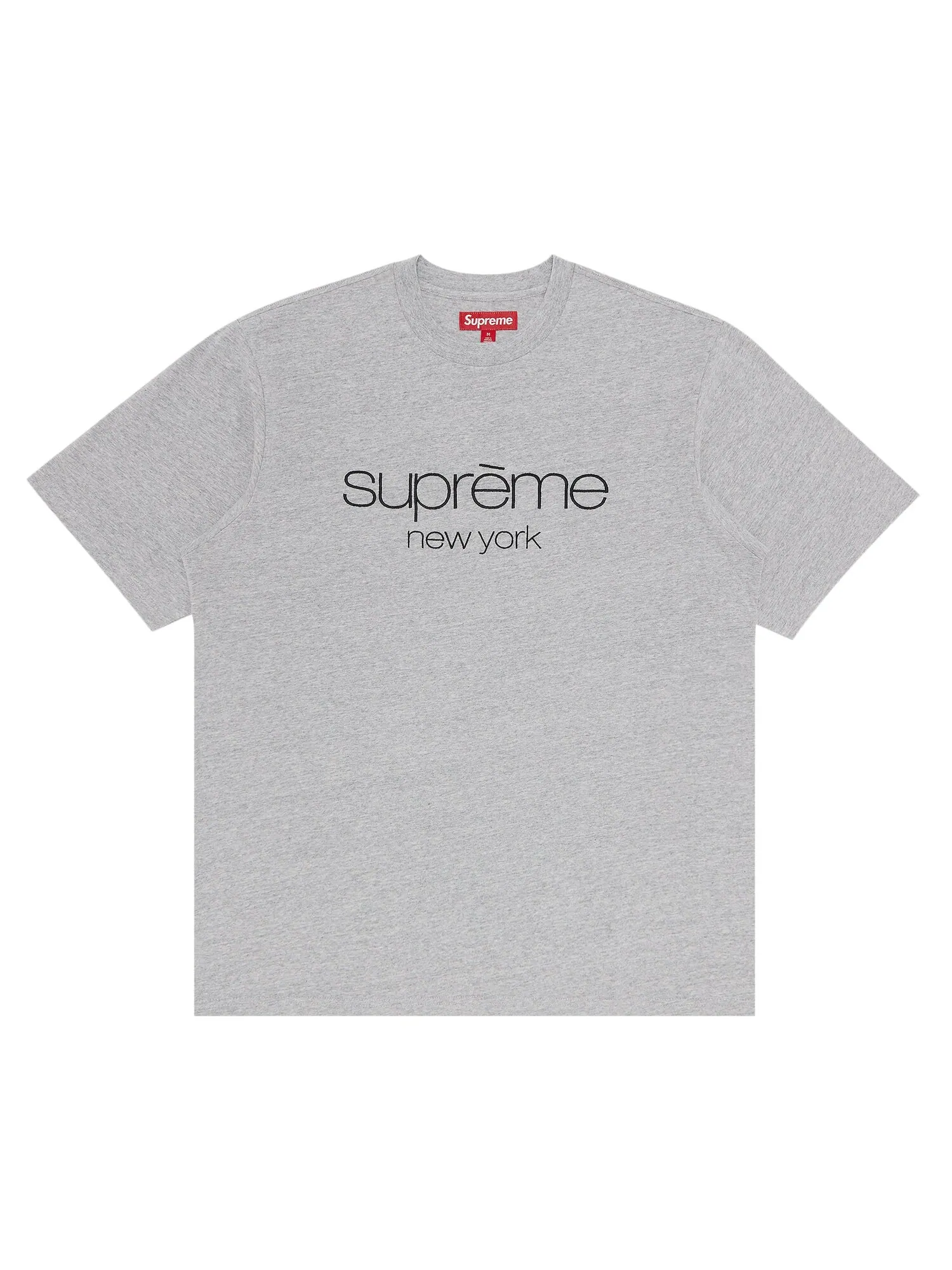 Топ с короткими рукавами и логотипом Supreme Classic — изображение 1 из 2, серый
