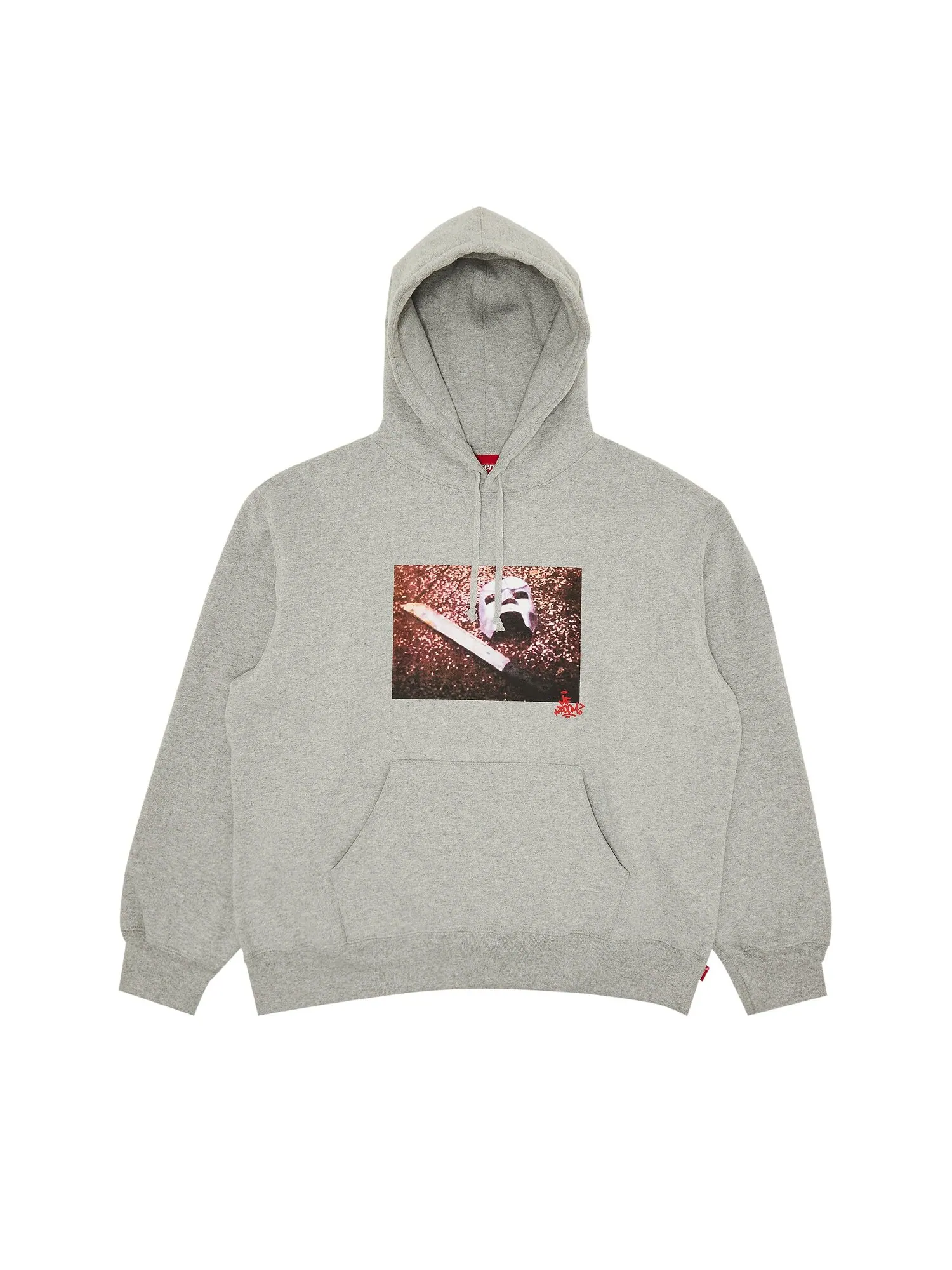 Толстовка с капюшоном Supreme MF DOOM Heather Grey — изображение 1 из 3, серый