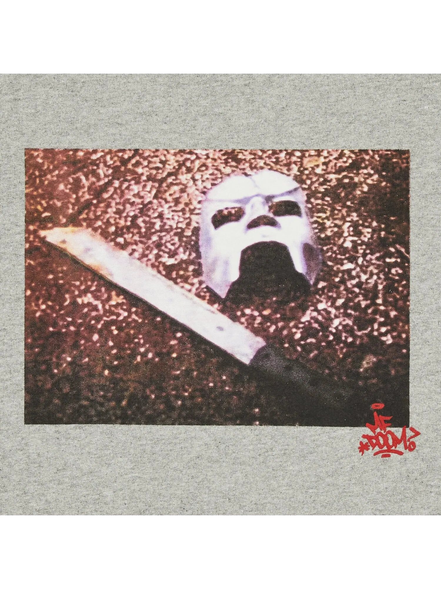 Толстовка с капюшоном Supreme MF DOOM Heather Grey — изображение 3 из 3, серый