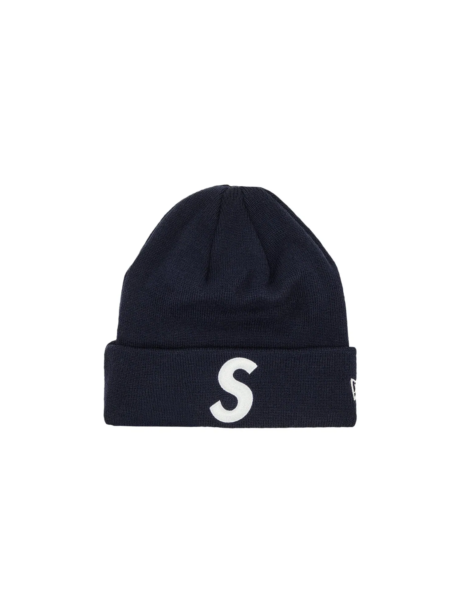 Шапка-бини Supreme x New Era S с логотипом темно-синего цвета — изображение 1 из 3, темно-синий