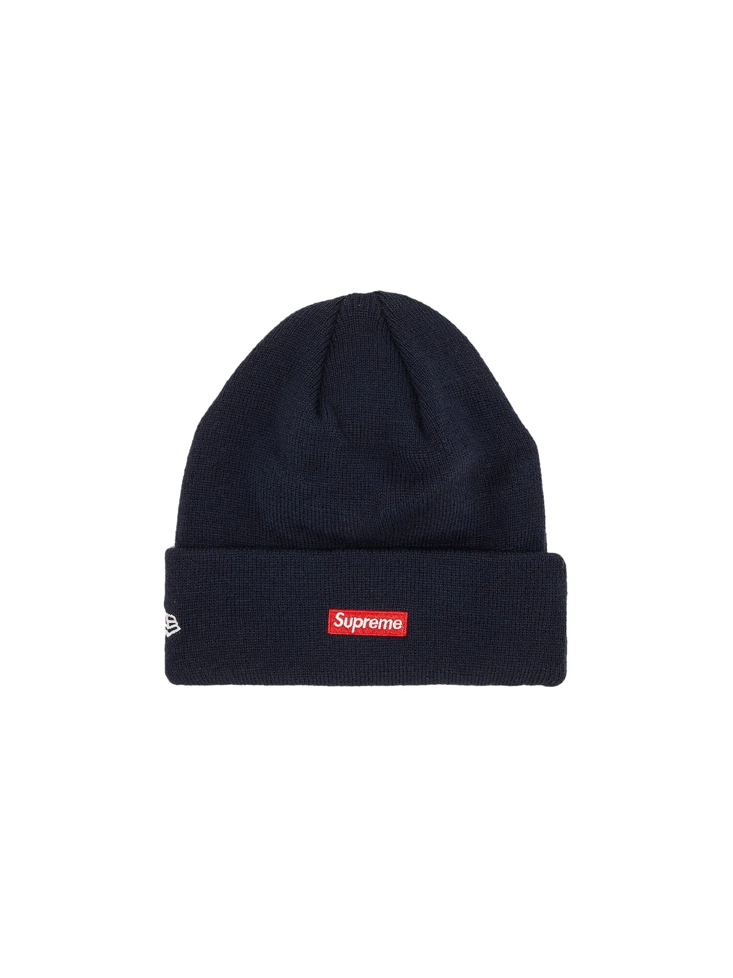 Шапка-бини Supreme x New Era S с логотипом темно-синего цвета — изображение 2 из 3, темно-синий