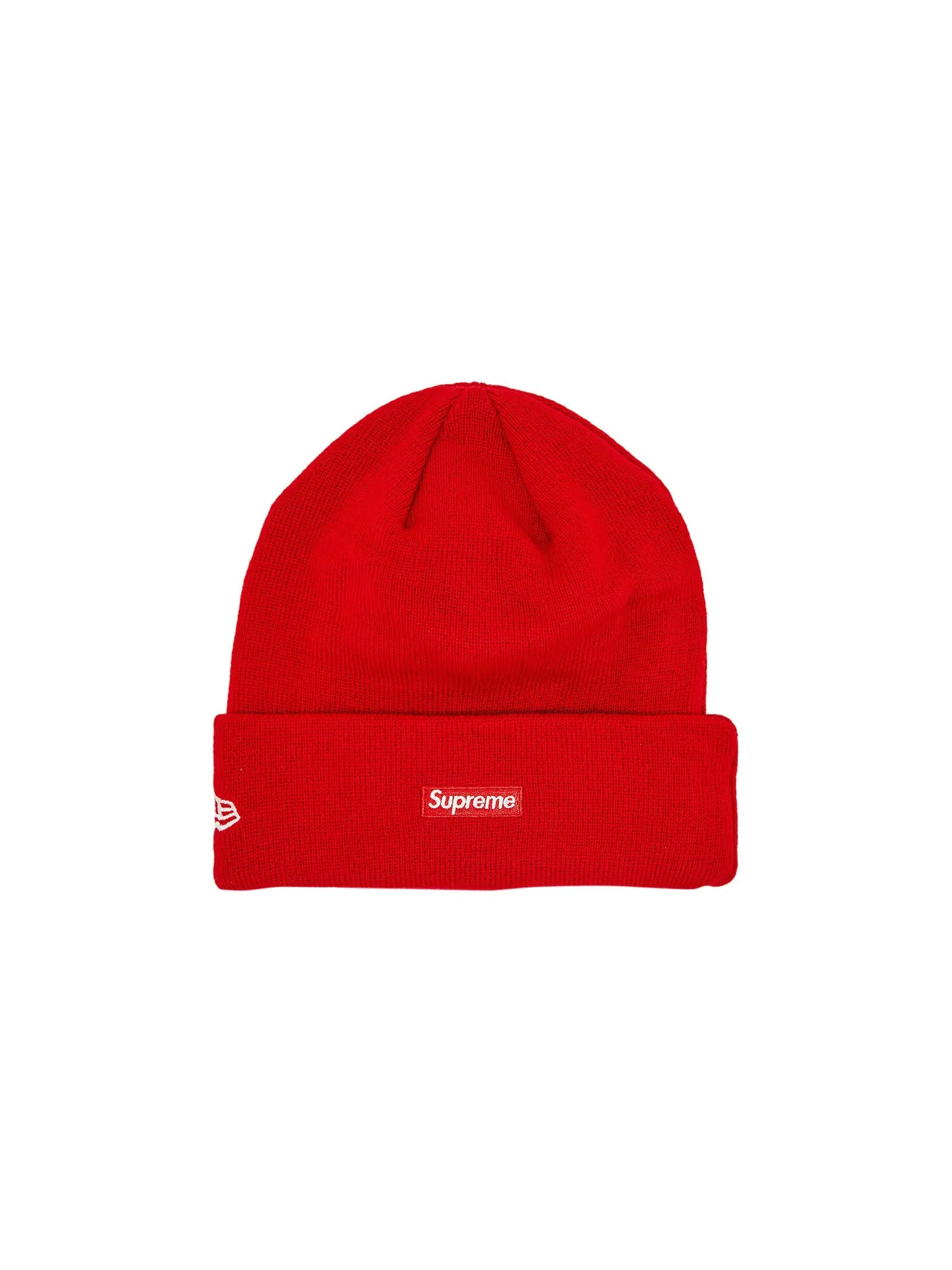 Шапка-бини с логотипом Supreme x New Era S — изображение 2 из 3, красный