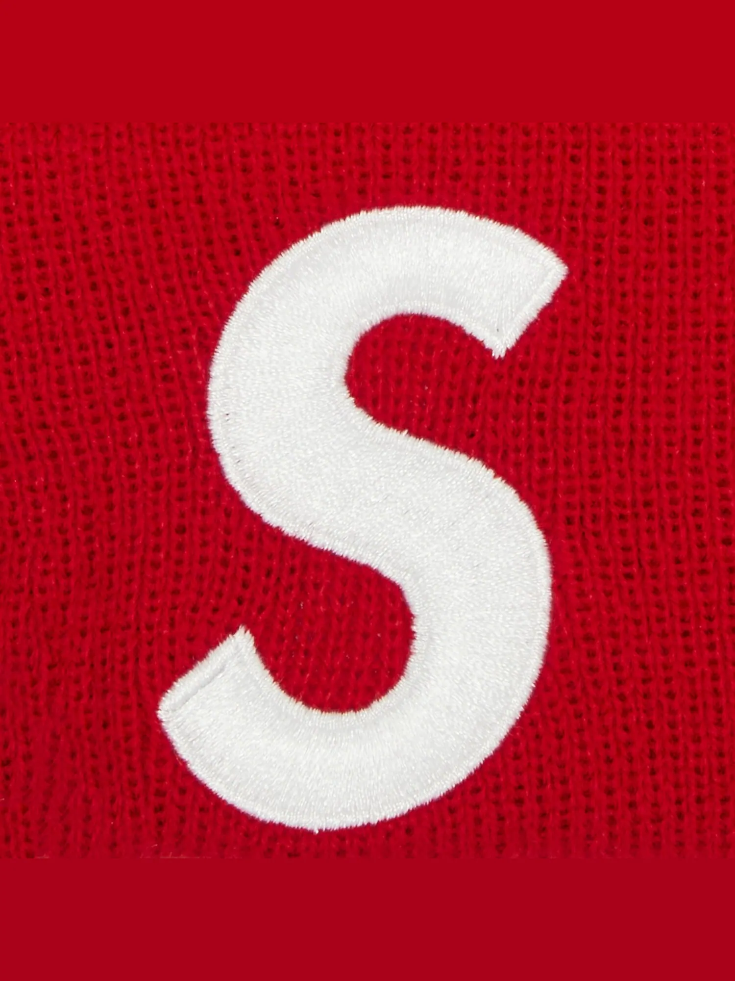 Шапка-бини с логотипом Supreme x New Era S — изображение 3 из 3, красный