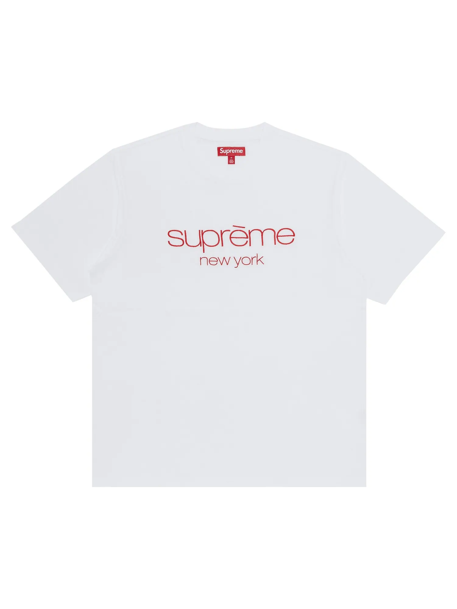Топ с короткими рукавами и логотипом Supreme Classic — изображение 1 из 2, белый