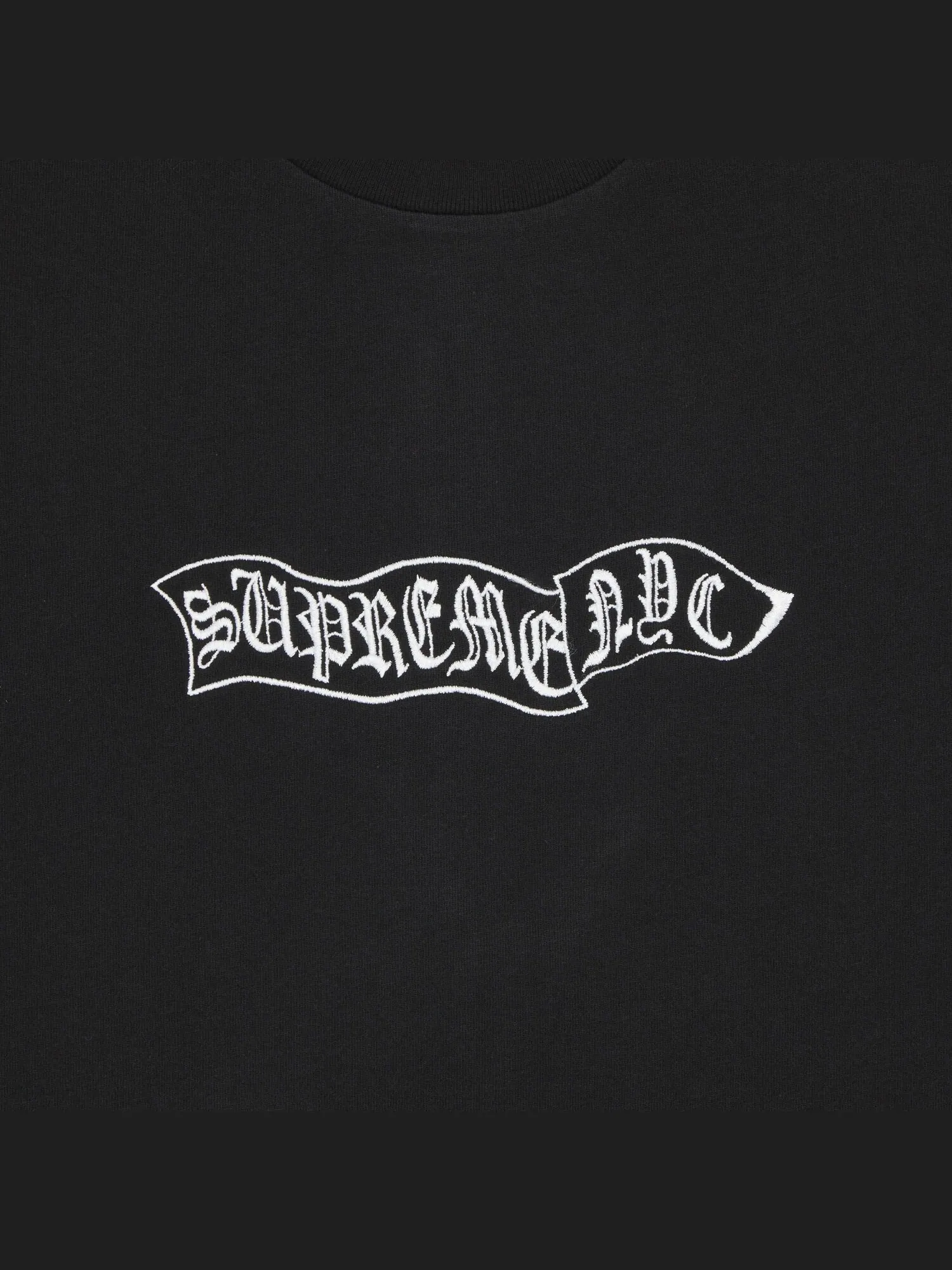 Топ с короткими рукавами Supreme Banner — изображение 2 из 2, черный