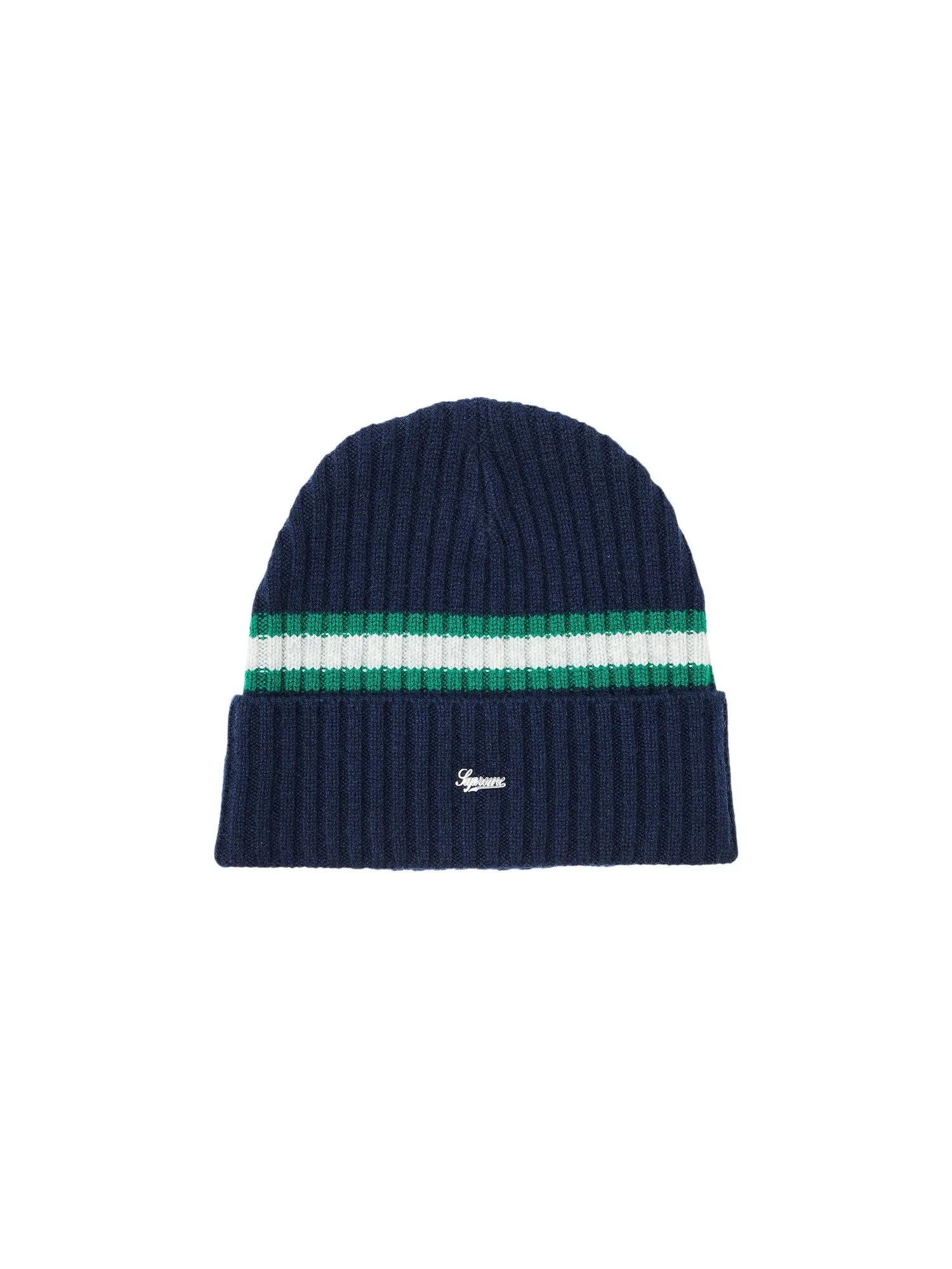 Кашемировая шапка Supreme Stripe — изображение 1 из 3, синий