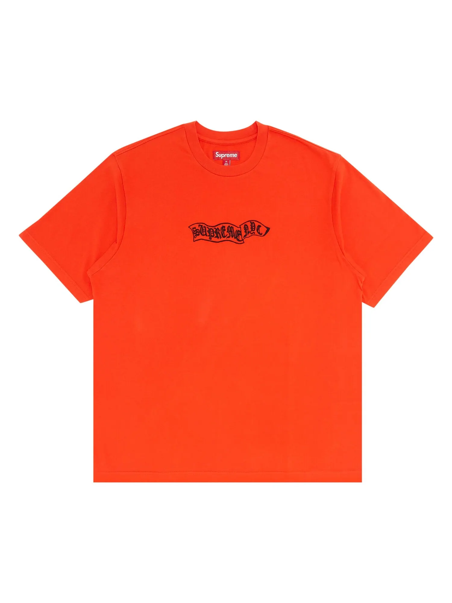 Топ с короткими рукавами Supreme Banner — изображение 1 из 2, оранжевый