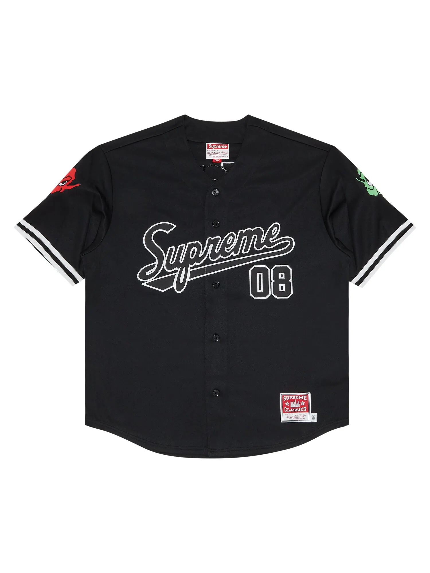 Бейсбольная майка Supreme x Mitchell & Ness Downtown Hell — изображение 1 из 3, черный