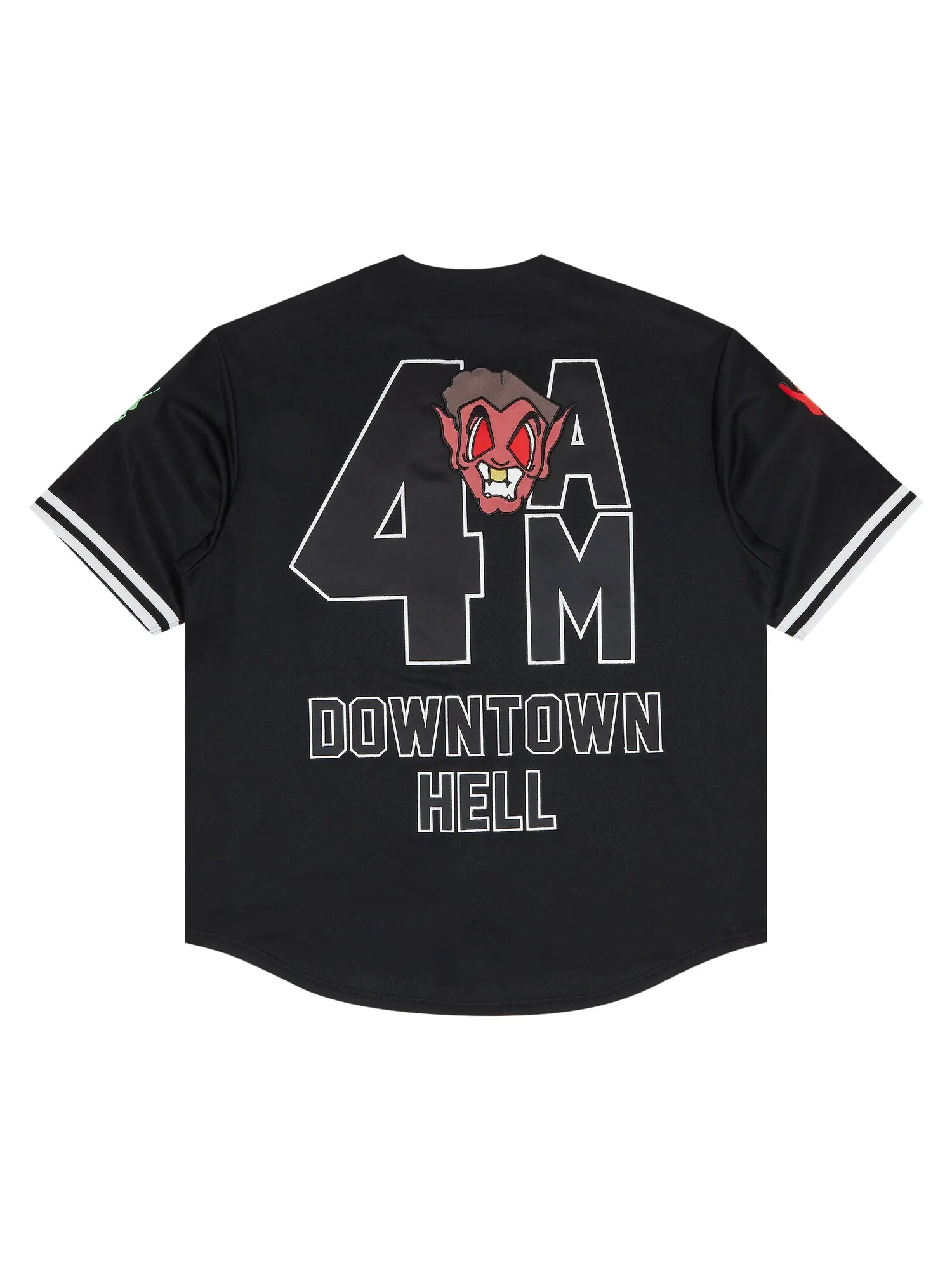 Бейсбольная майка Supreme x Mitchell & Ness Downtown Hell — изображение 2 из 3, черный