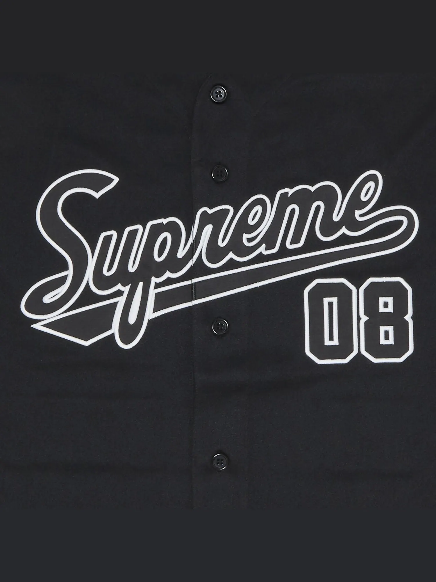 Бейсбольная майка Supreme x Mitchell & Ness Downtown Hell — изображение 3 из 3, черный