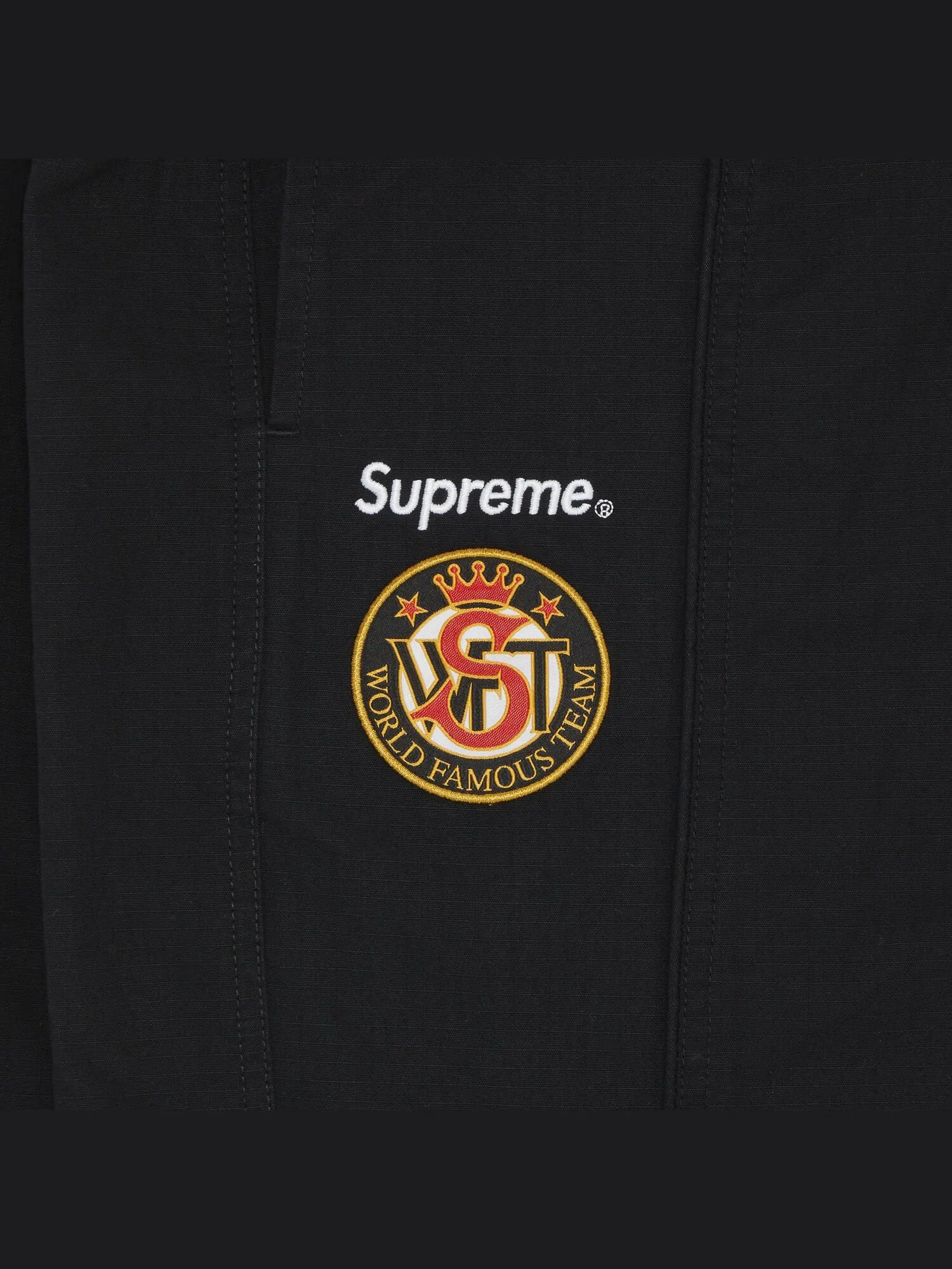 Спортивные брюки из хлопка с рипстопом Supreme x Umbro — изображение 3 из 3, черный