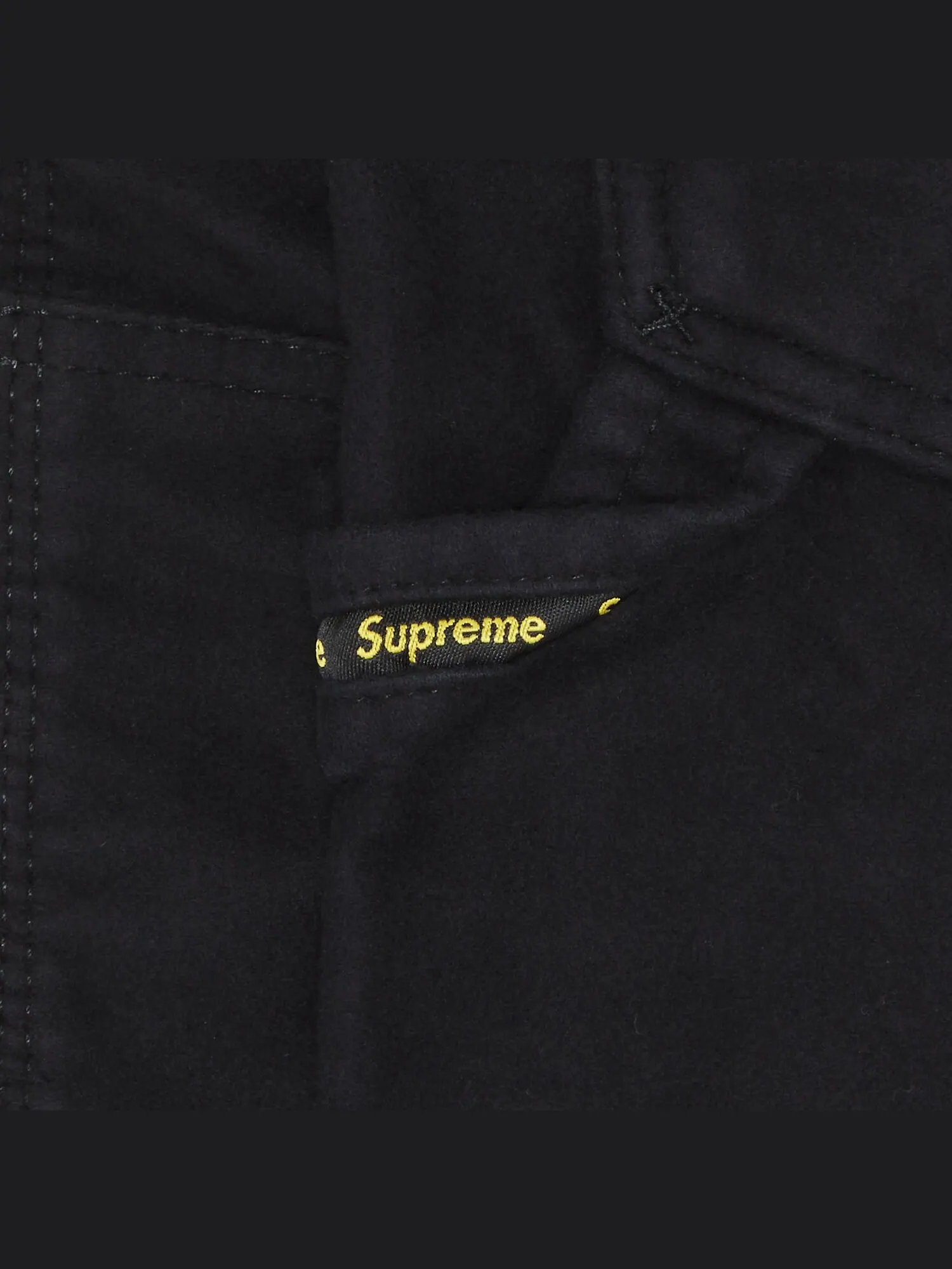 Брюки Supreme Moleskin с двойным коленом — изображение 3 из 3, черный