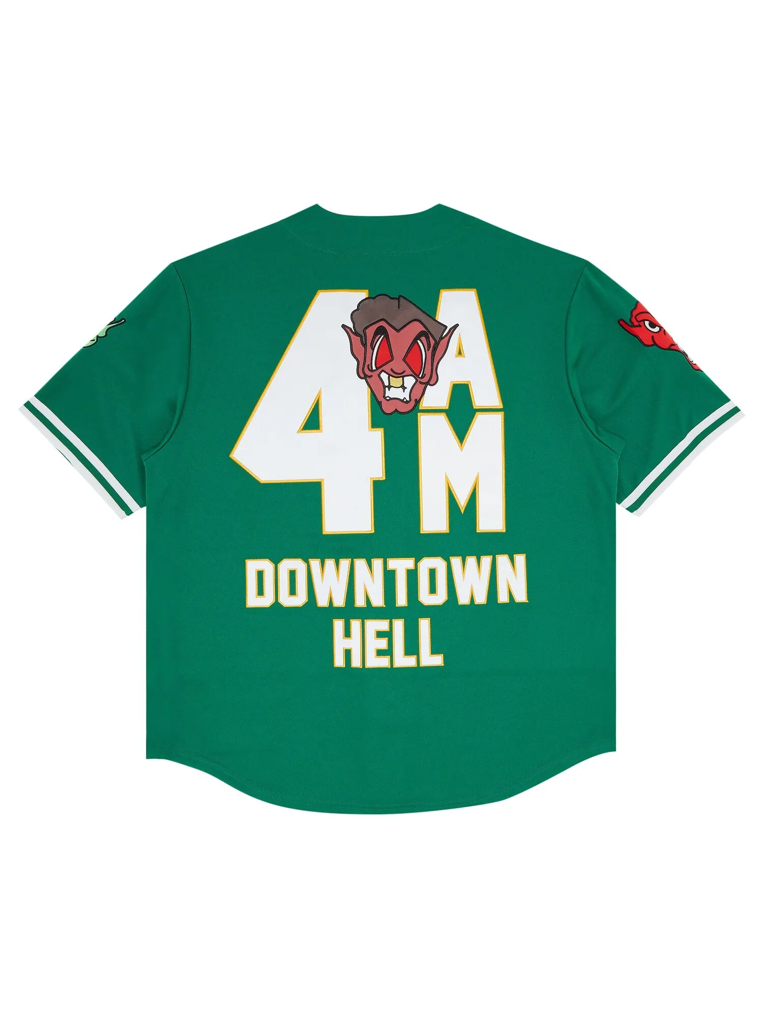 Бейсбольная майка Supreme x Mitchell & Ness Downtown Hell — изображение 2 из 3, зеленый