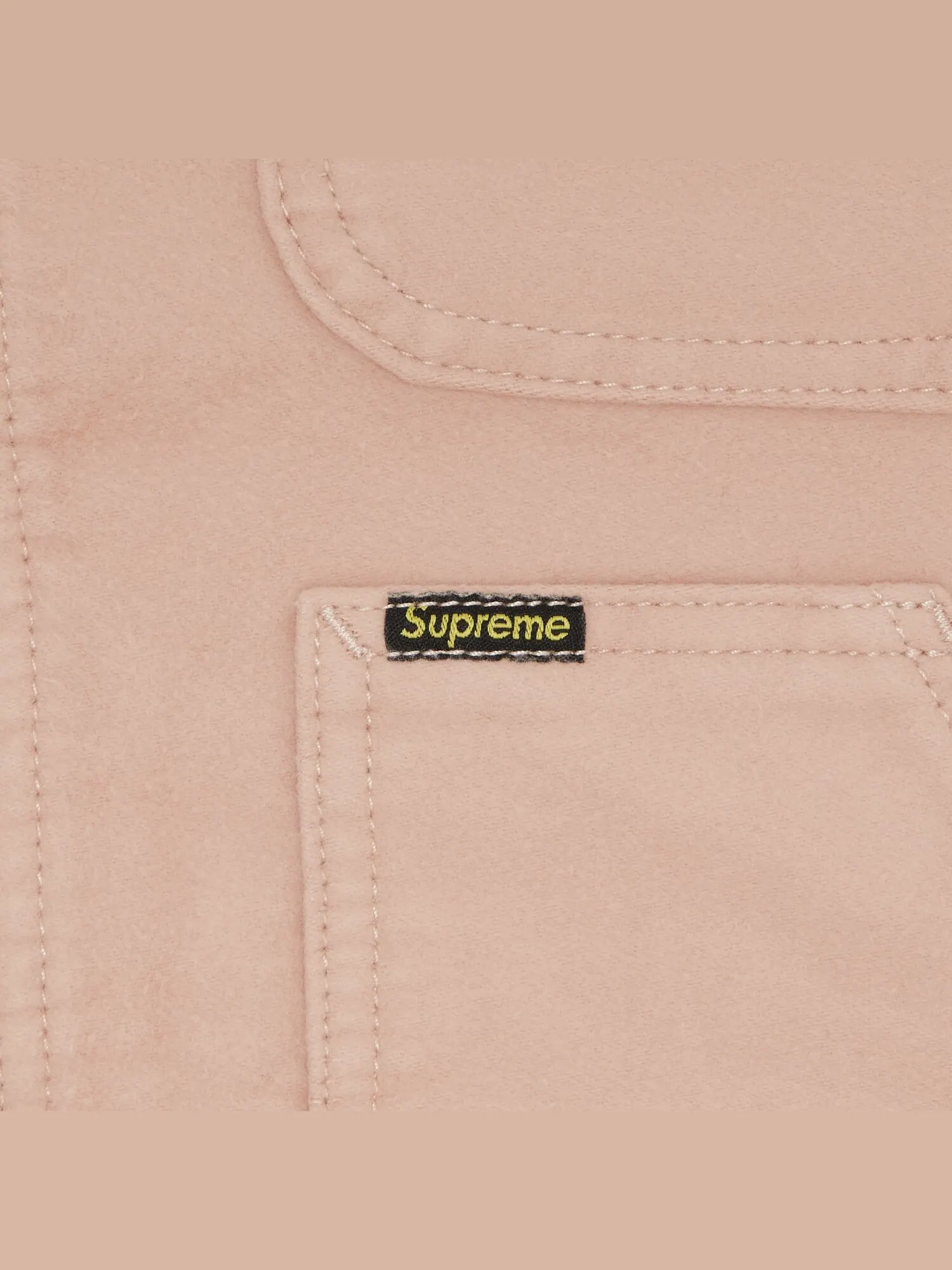 Рабочая куртка Supreme Moleskin Dusty Pink — изображение 3 из 3, розовый