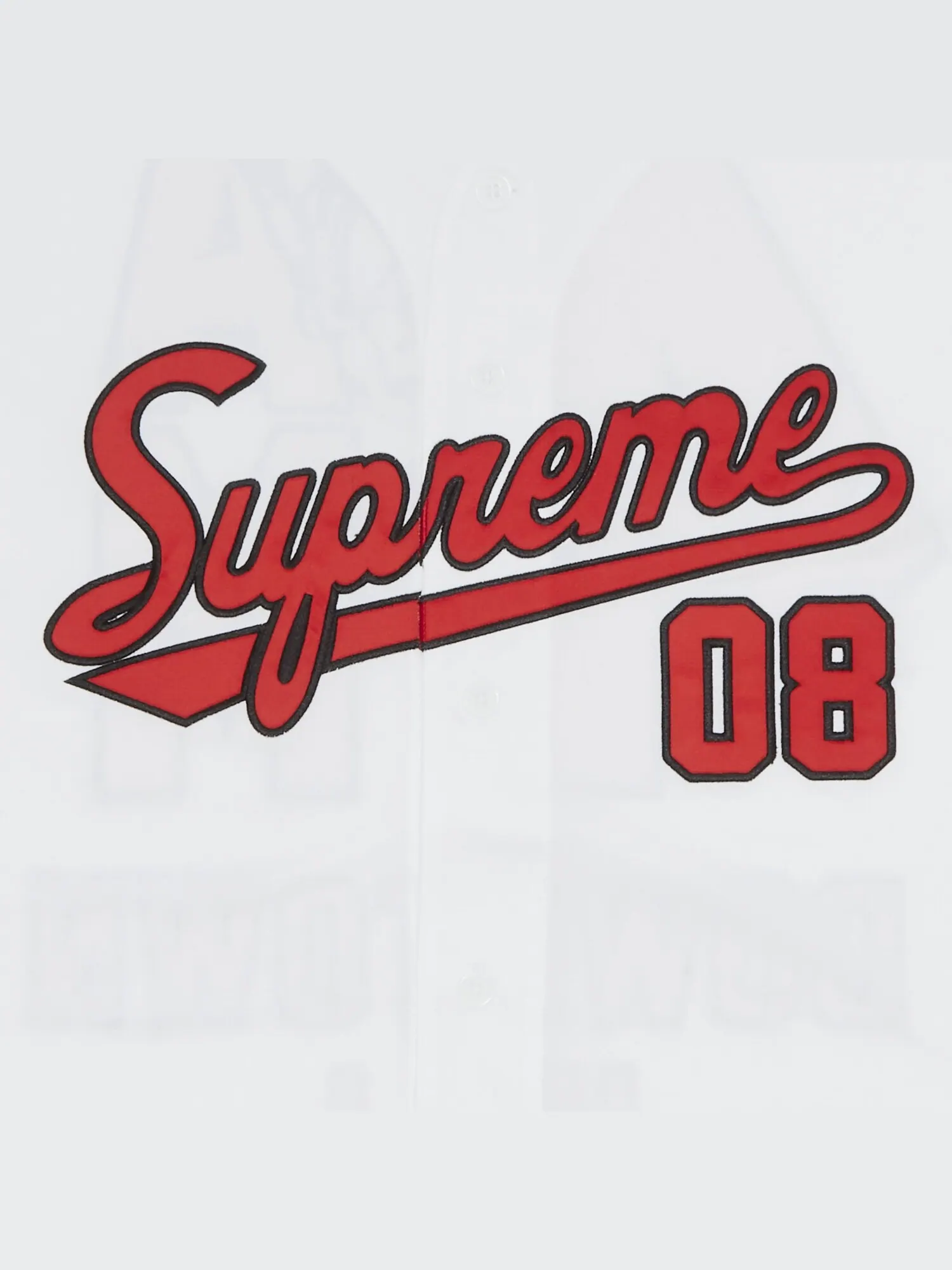 Бейсбольная майка Supreme x Mitchell & Ness Downtown Hell — изображение 3 из 3, белый