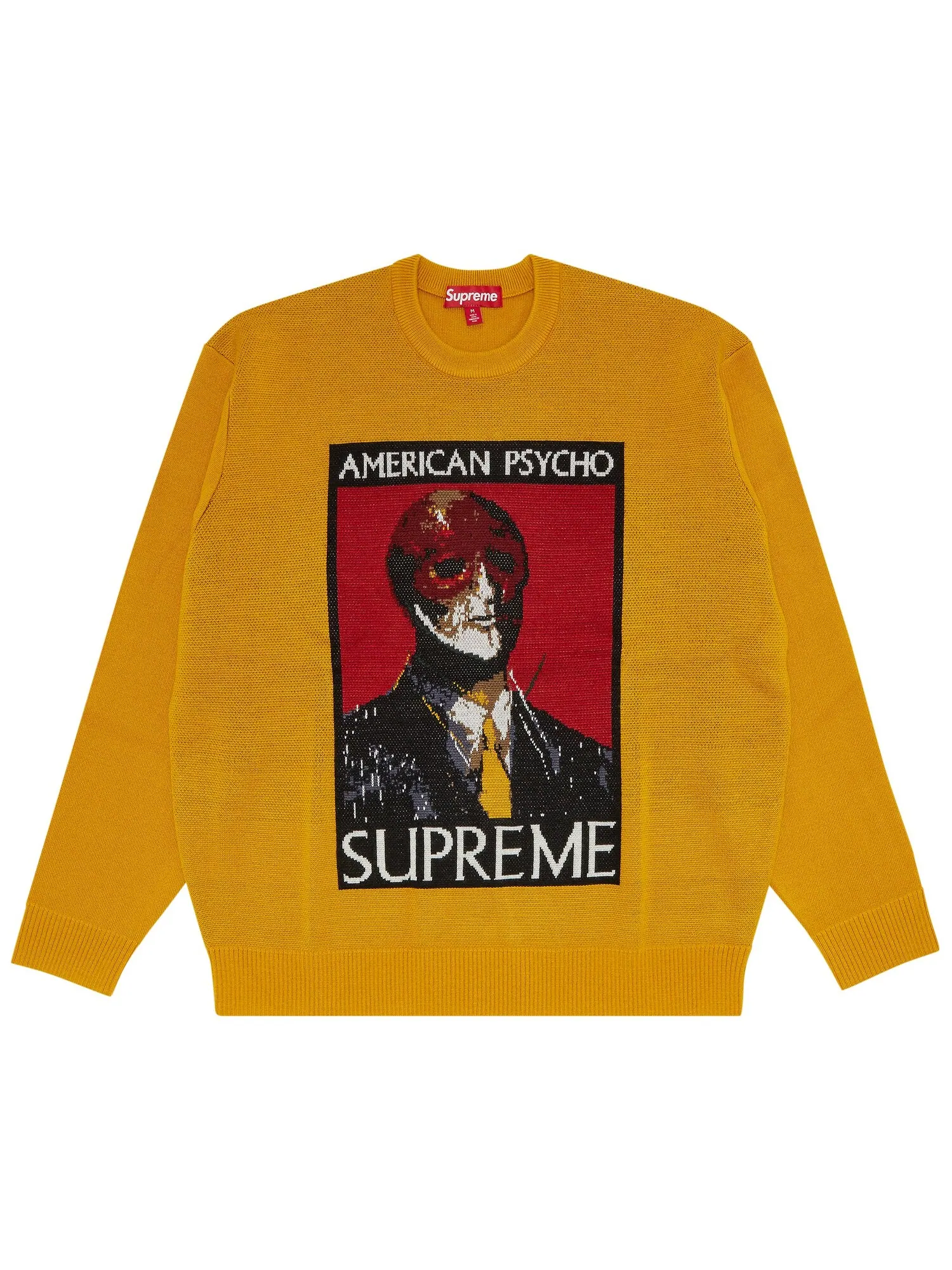 Свитер Supreme American Psycho — изображение 1 из 3, желтый