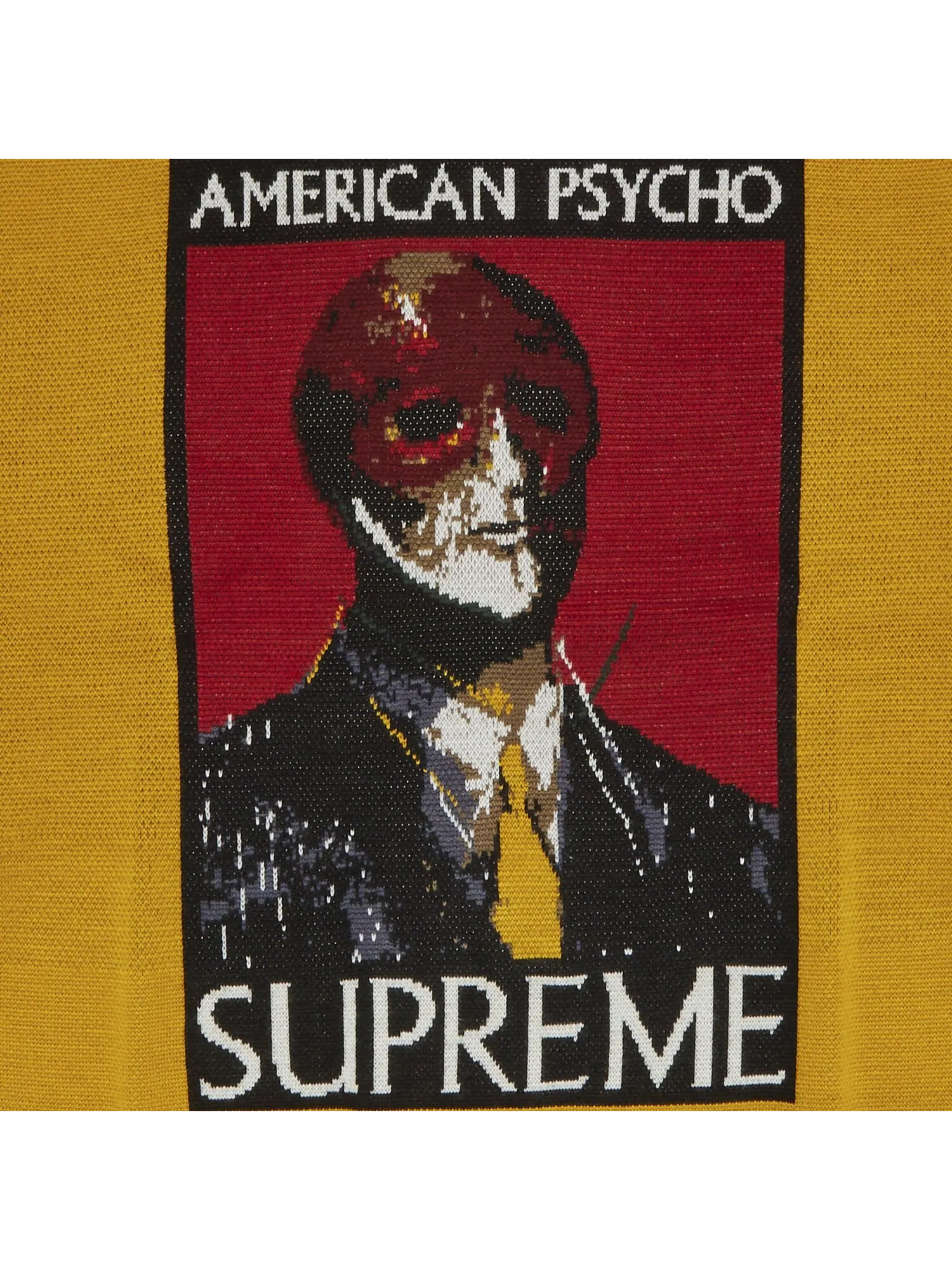 Свитер Supreme American Psycho — изображение 3 из 3, желтый