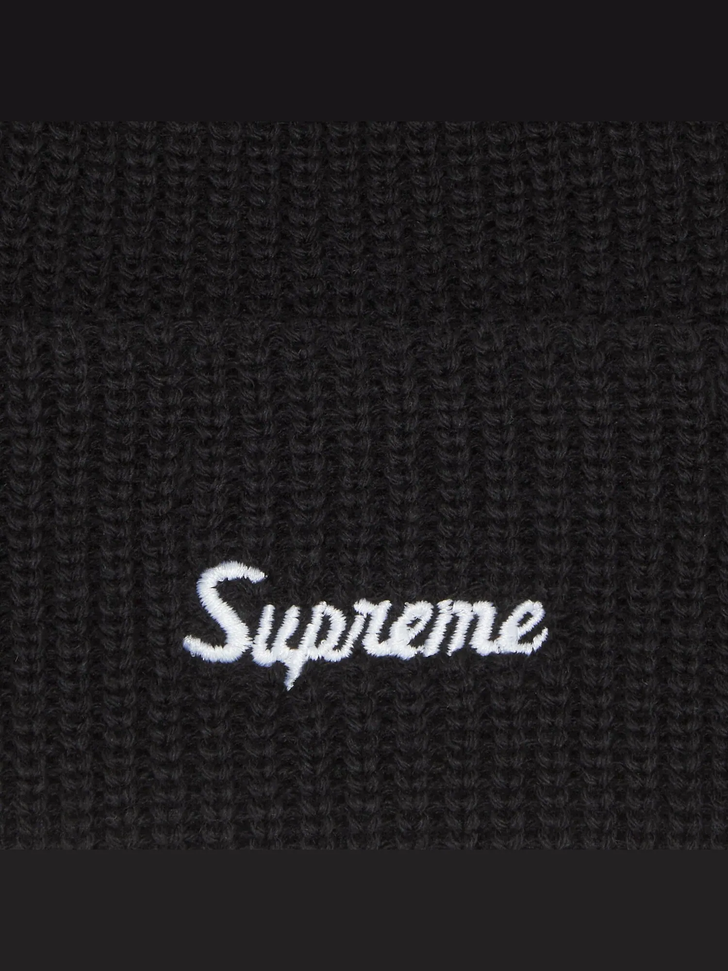 Шапка-бини Supreme свободного кроя — изображение 3 из 3, черный