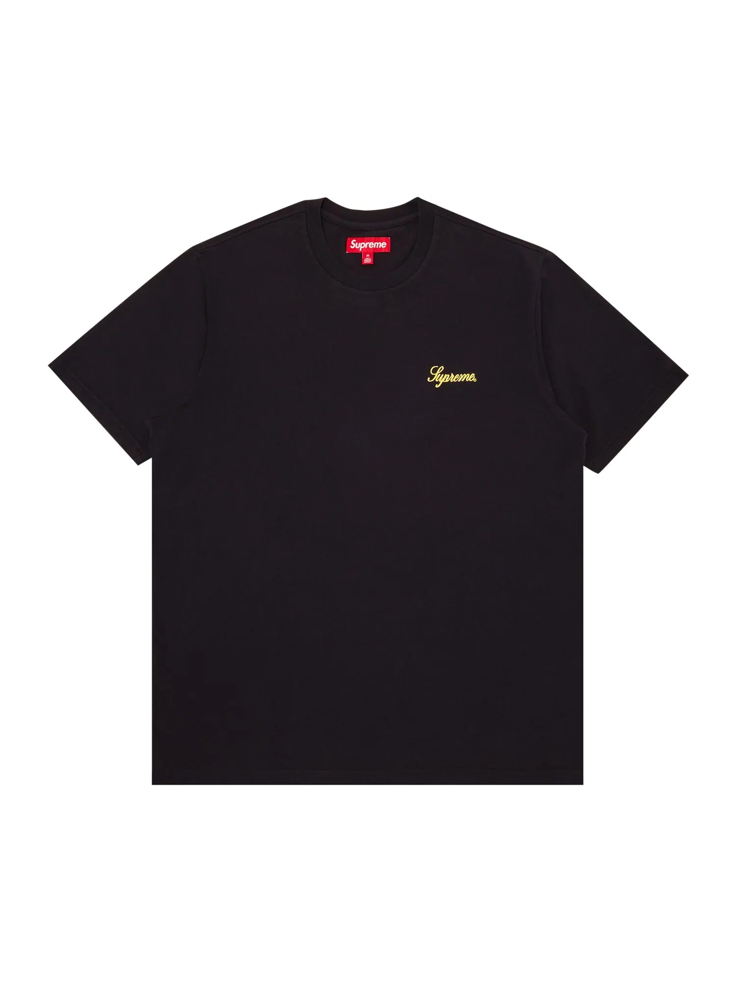 Топ с короткими рукавами Supreme Washed Script — изображение 1 из 2, черный