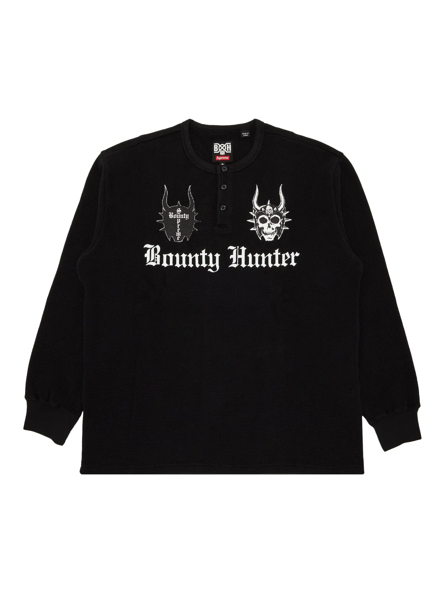 Термальный топ Henley с длинными рукавами Supreme x Bounty Hunter — изображение 1 из 3, черный
