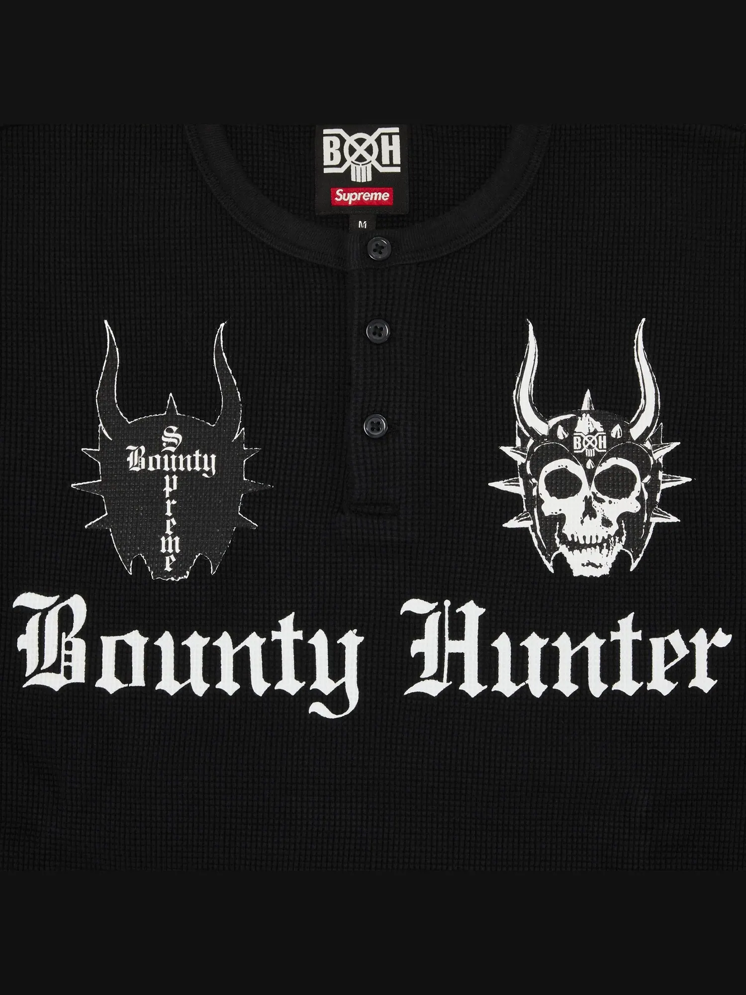 Термальный топ Henley с длинными рукавами Supreme x Bounty Hunter — изображение 3 из 3, черный