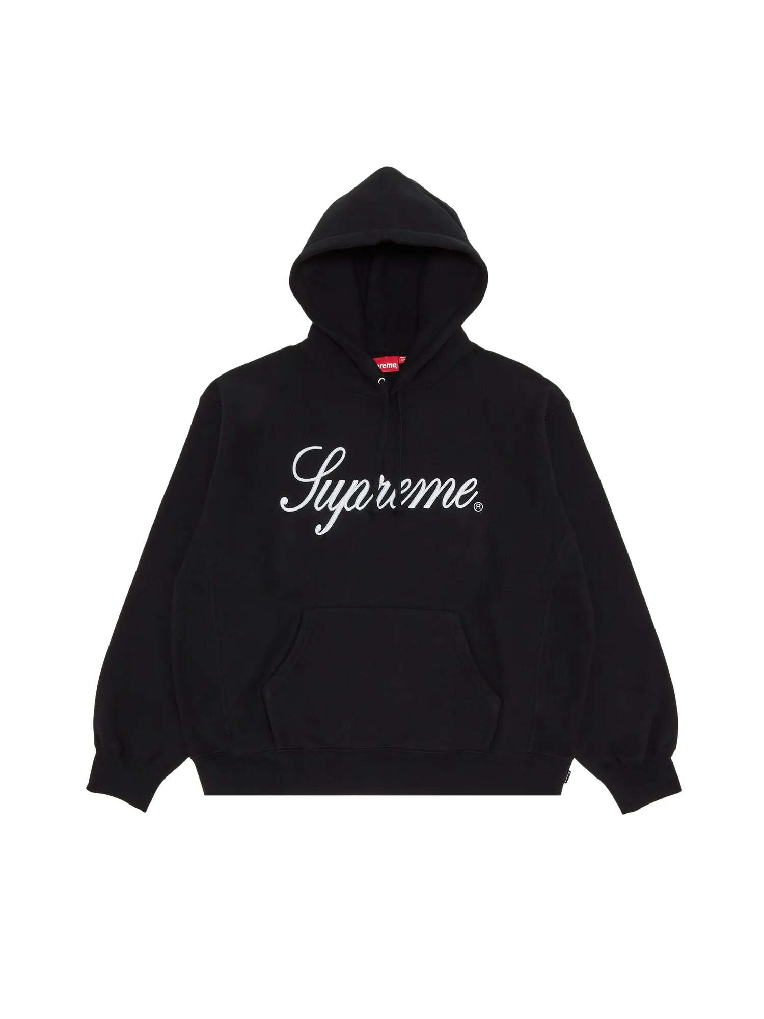 Толстовка с капюшоном Supreme с рельефным рисунком — изображение 1 из 2, черный