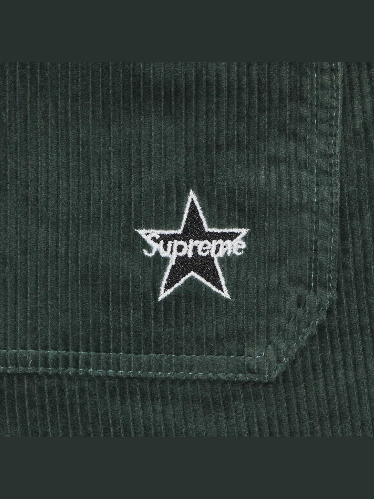 Вельветовые брюки Supreme — изображение 3 из 3, зеленый