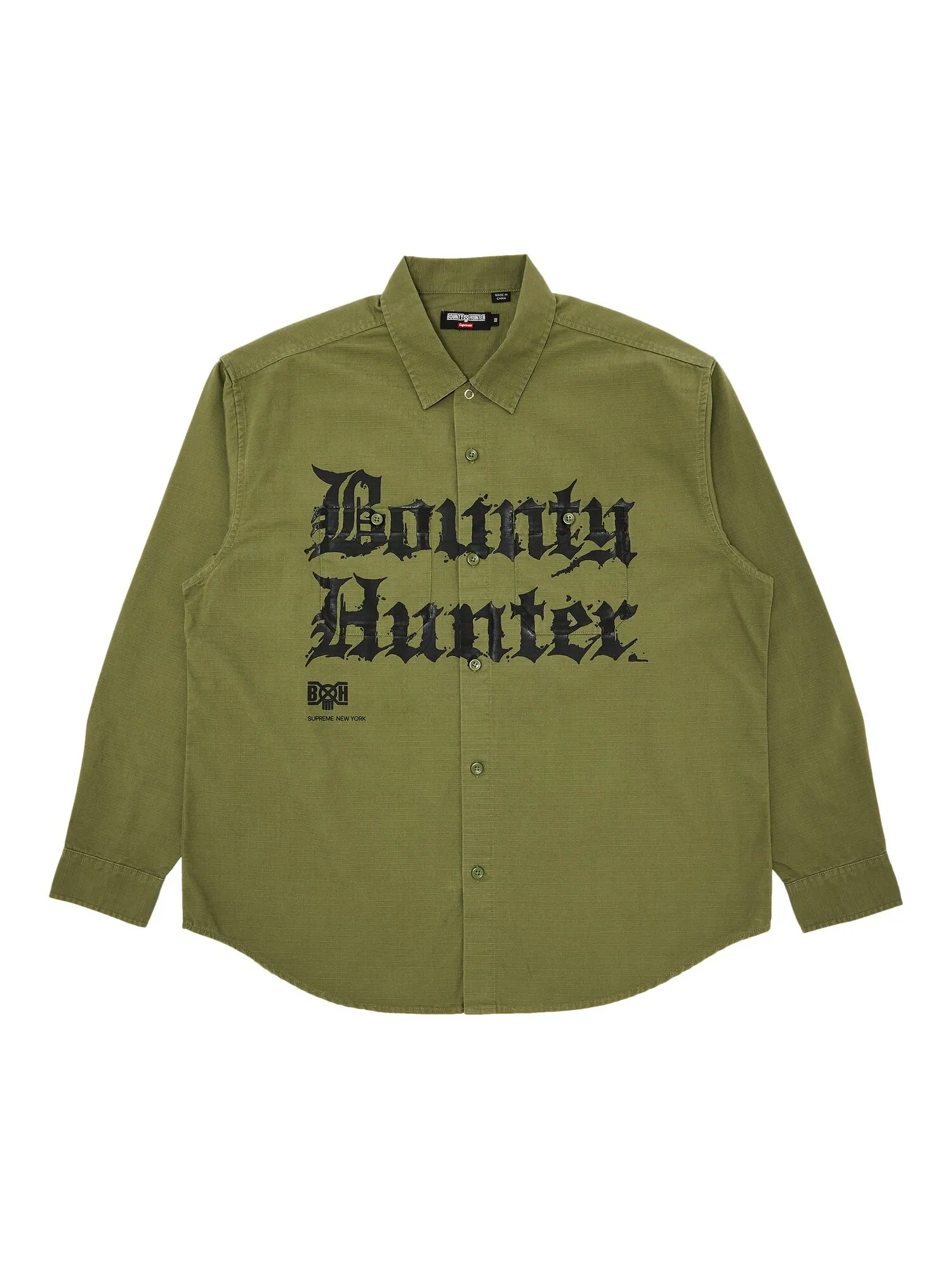 Рубашка Ripstop Supreme x Bounty Hunter — изображение 1 из 3, оливковый