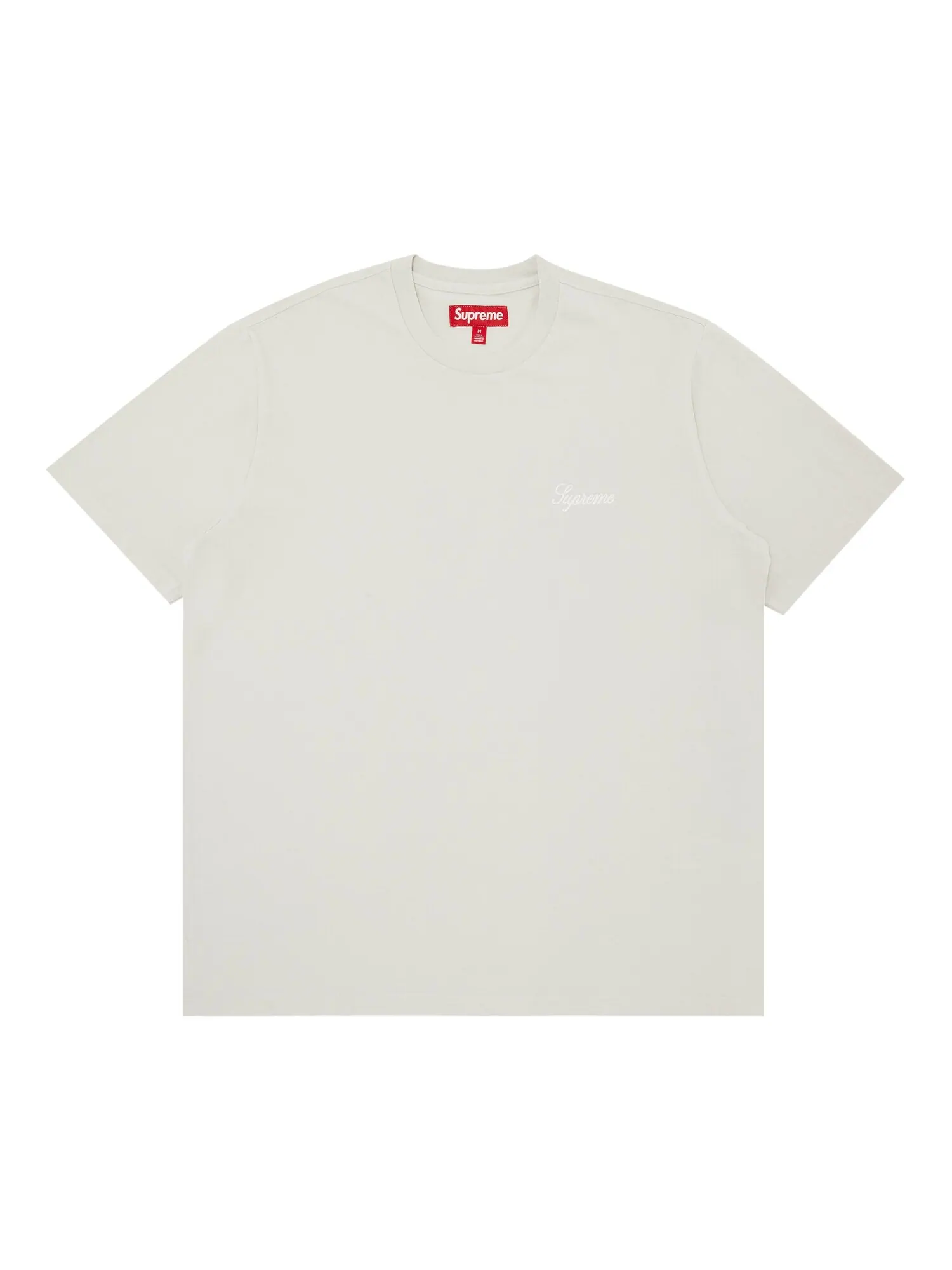 Топ с короткими рукавами Supreme Washed Script — изображение 1 из 2, серый