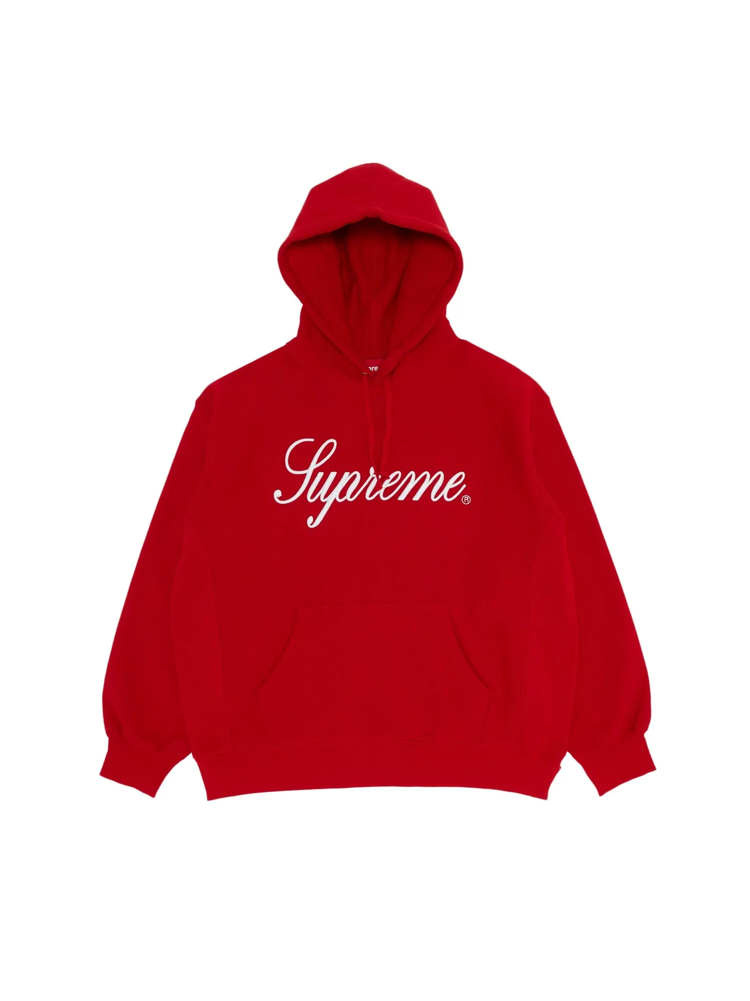 Толстовка с капюшоном Supreme с рельефным рисунком — изображение 1 из 2, красный
