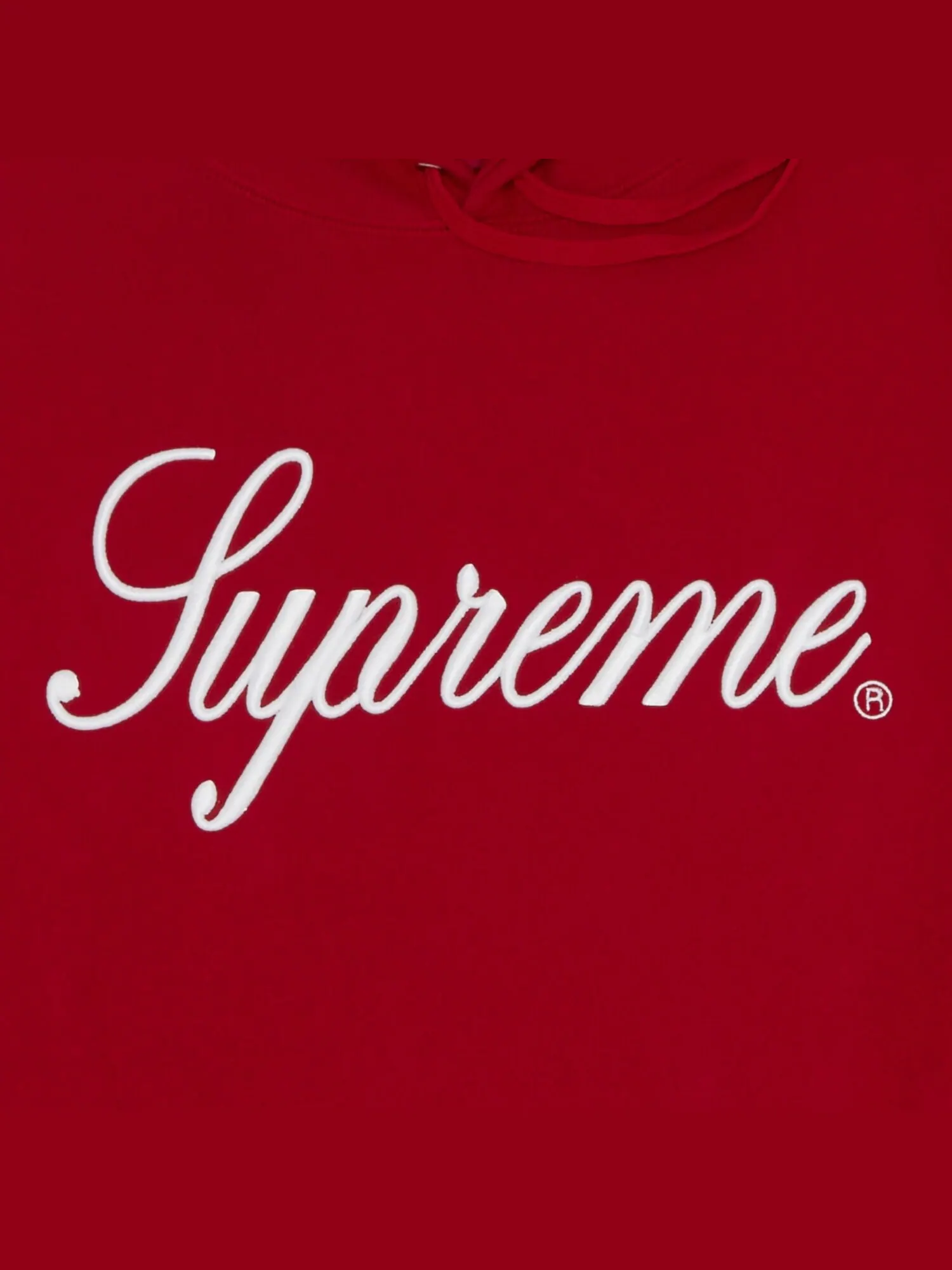Толстовка с капюшоном Supreme с рельефным рисунком — изображение 2 из 2, красный