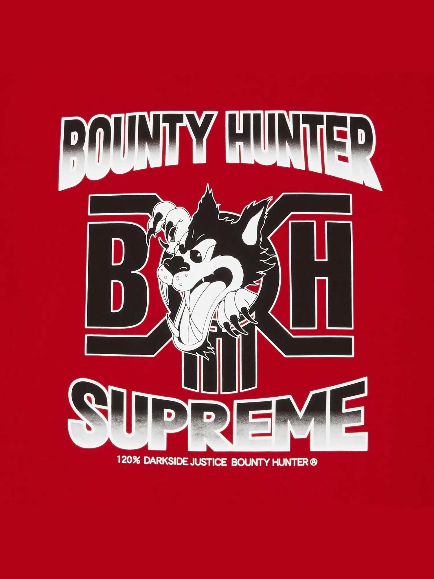 Футболка Supreme x Bounty Hunter Wolf — изображение 3 из 3, красный