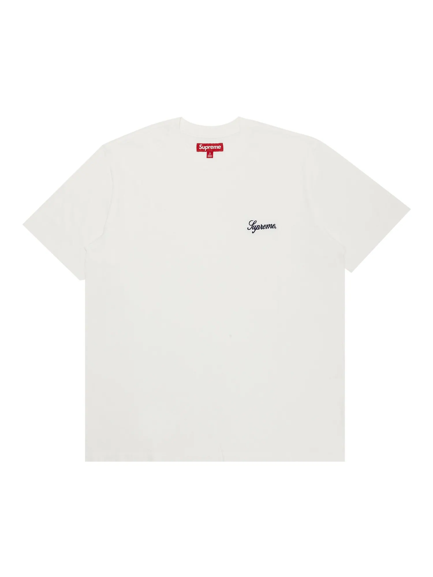 Топ с короткими рукавами Supreme Washed Script — изображение 1 из 2, белый