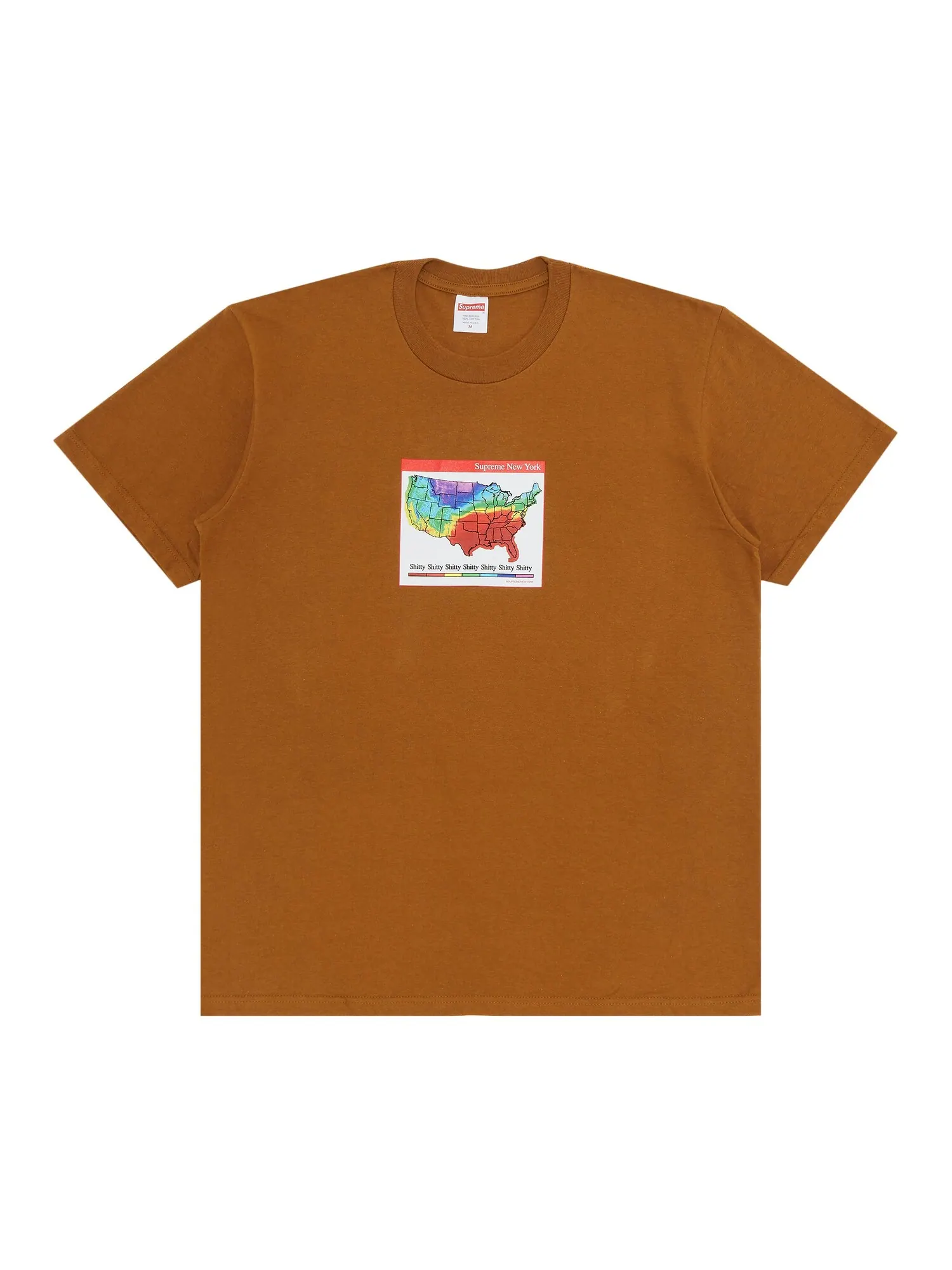 Футболка Supreme Weather — изображение 1 из 2, светло-коричневая
