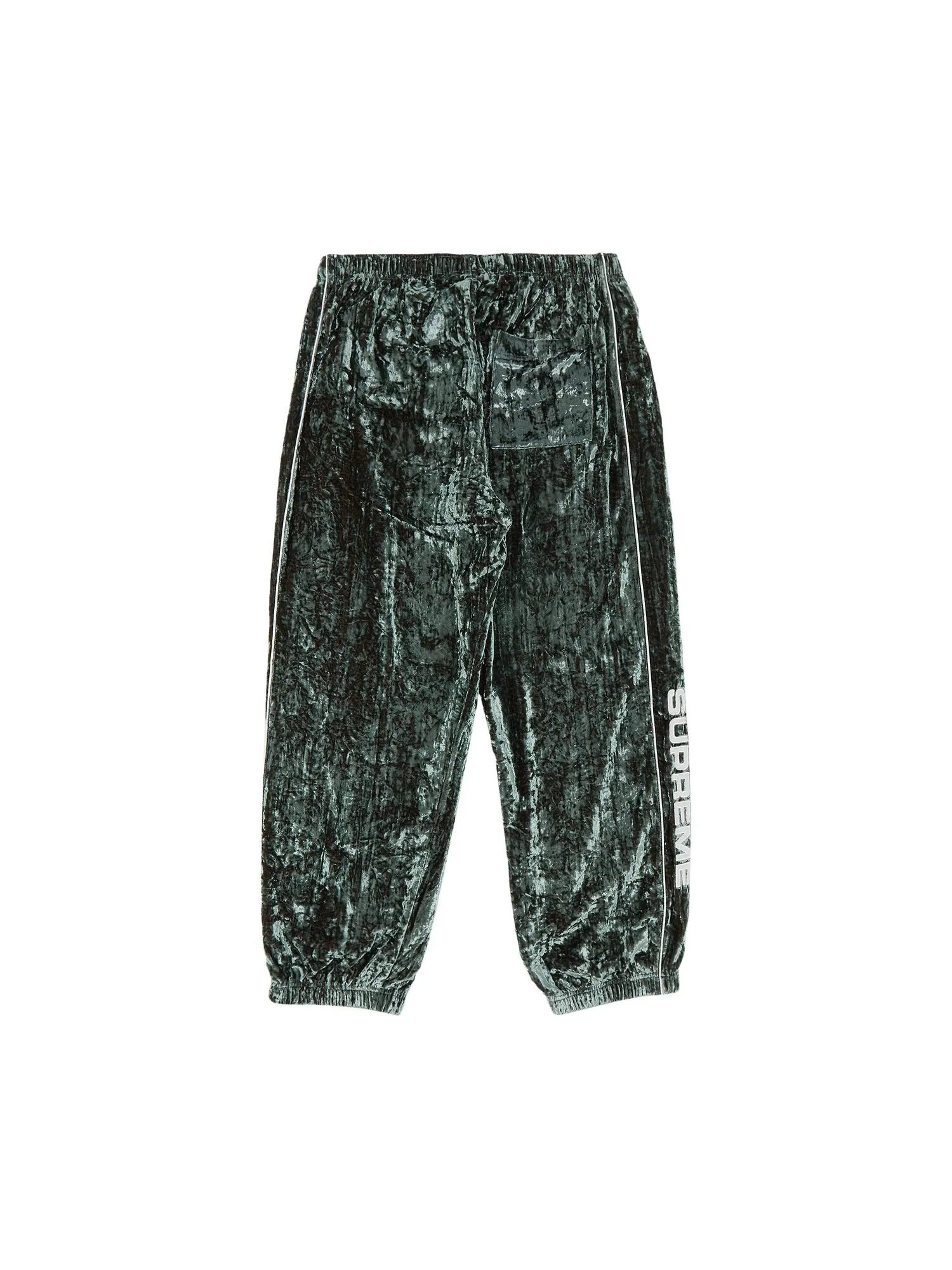 Спортивные брюки Supreme из бархатного бархата — изображение 2 из 3, оливковый