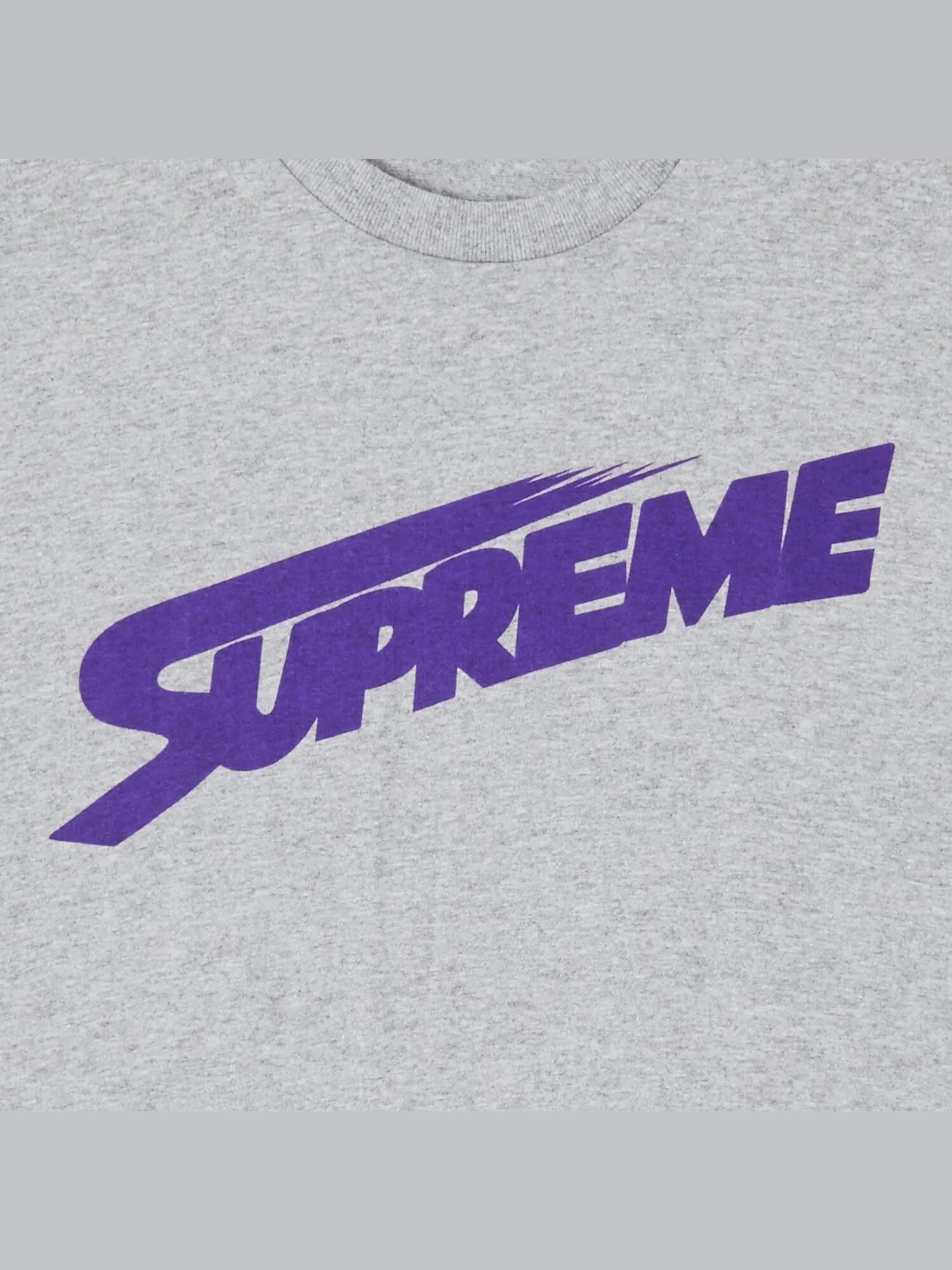 Футболка Supreme Mont Blanc Heather Grey — изображение 2 из 2, серый