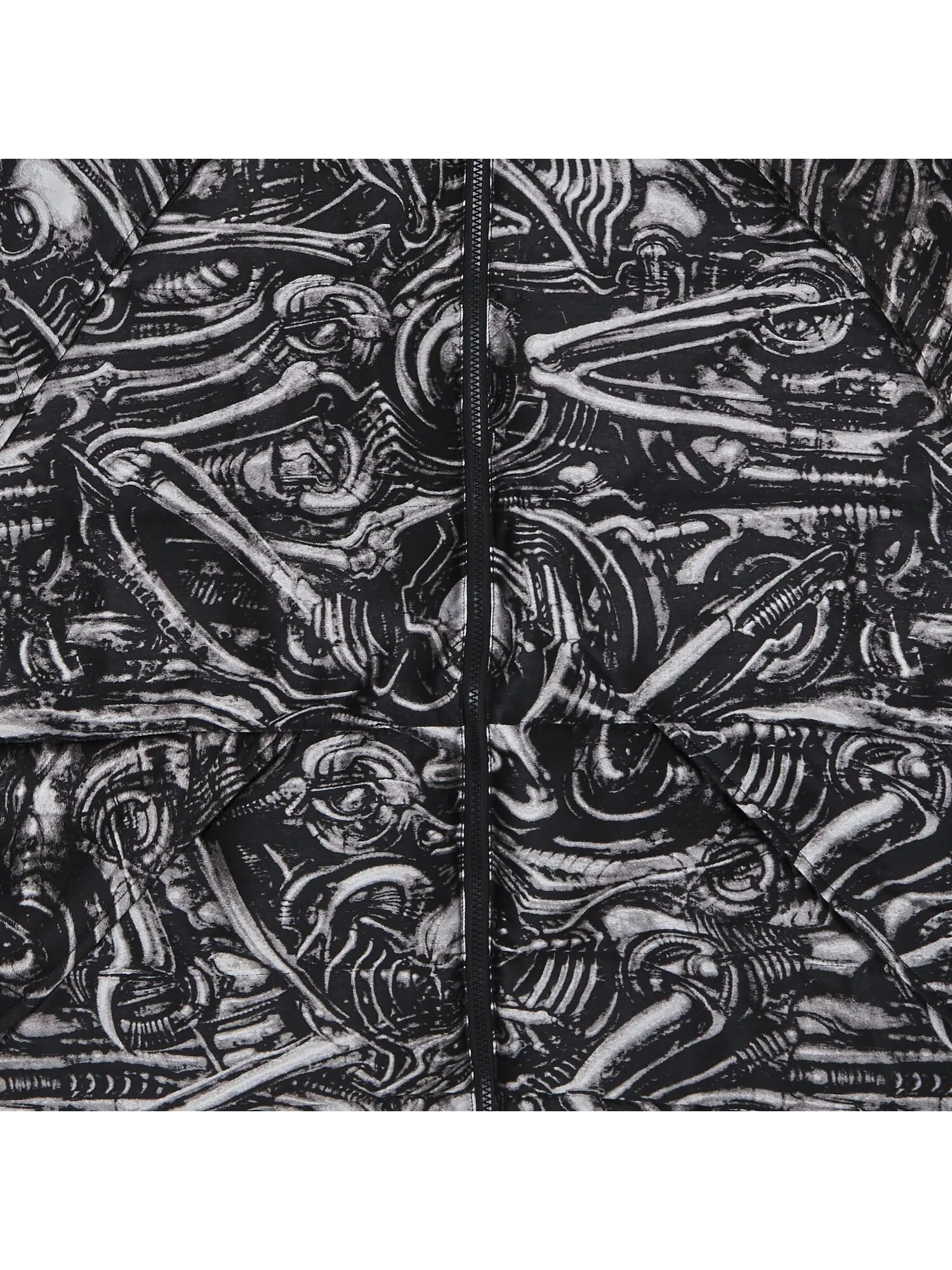Жаккардовый пуховик Supreme HR Giger — изображение 3 из 3, черный