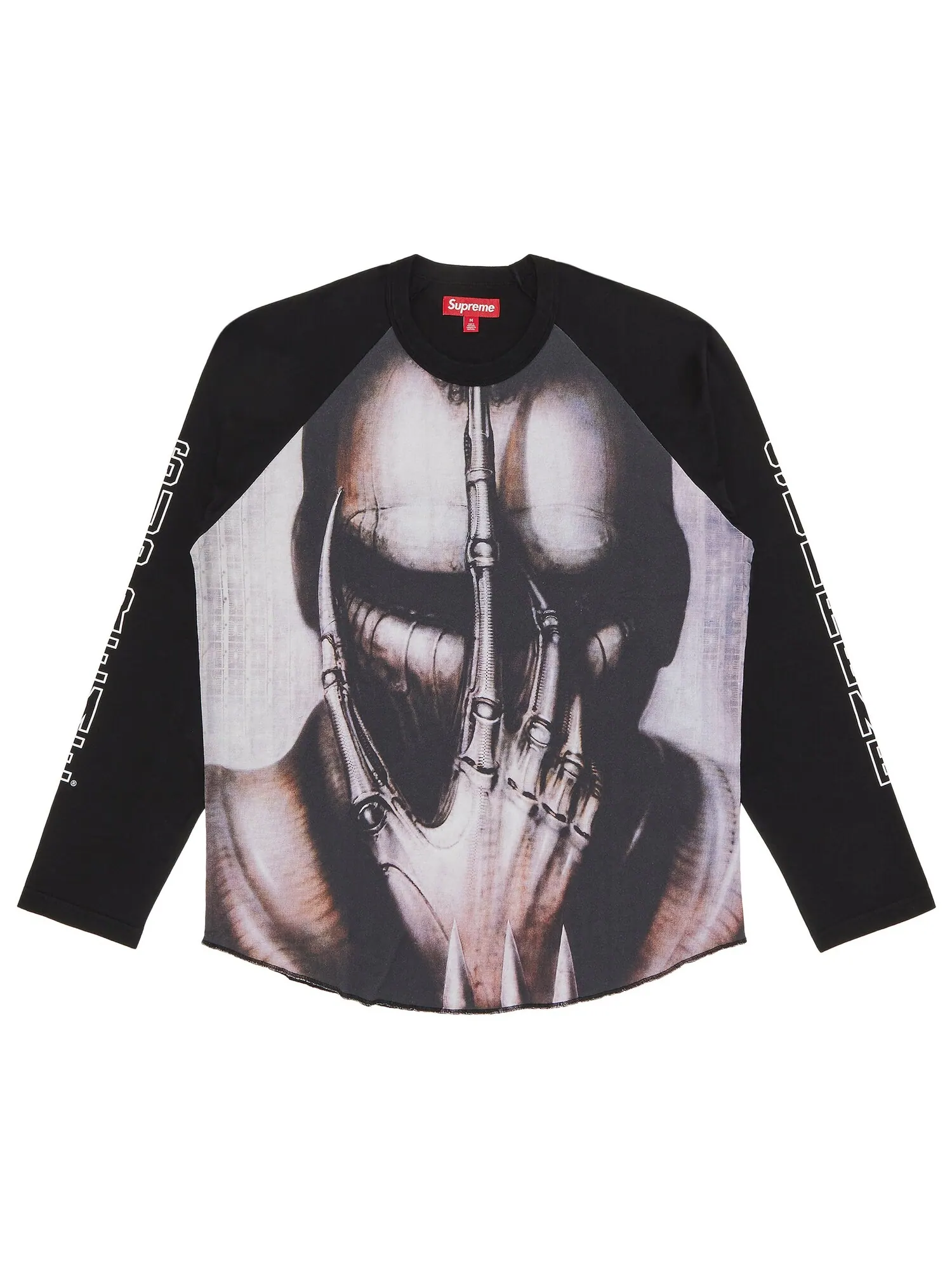 Топ с длинными рукавами Supreme HR Giger Raglan — изображение 1 из 3, черный