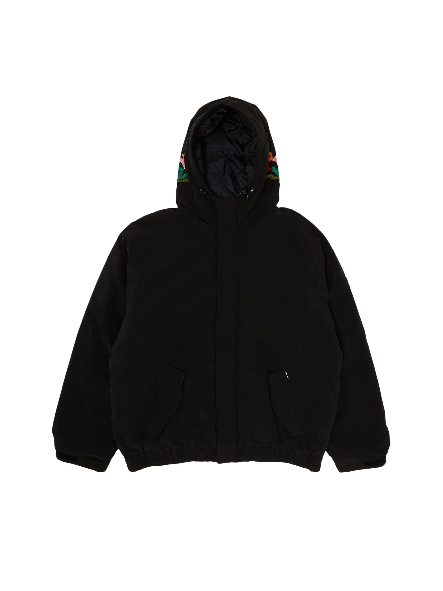 Куртка Supreme Needlepoint с капюшоном — изображение 1 из 3, черный