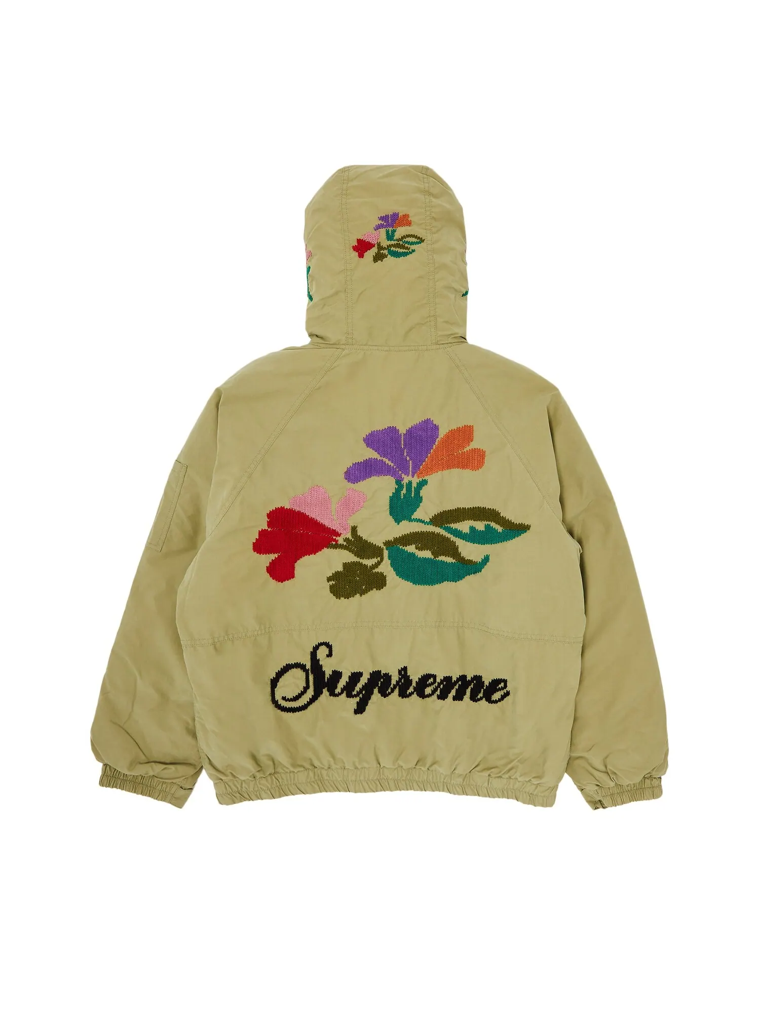 Куртка Supreme Needlepoint с капюшоном — изображение 2 из 3, оливковый