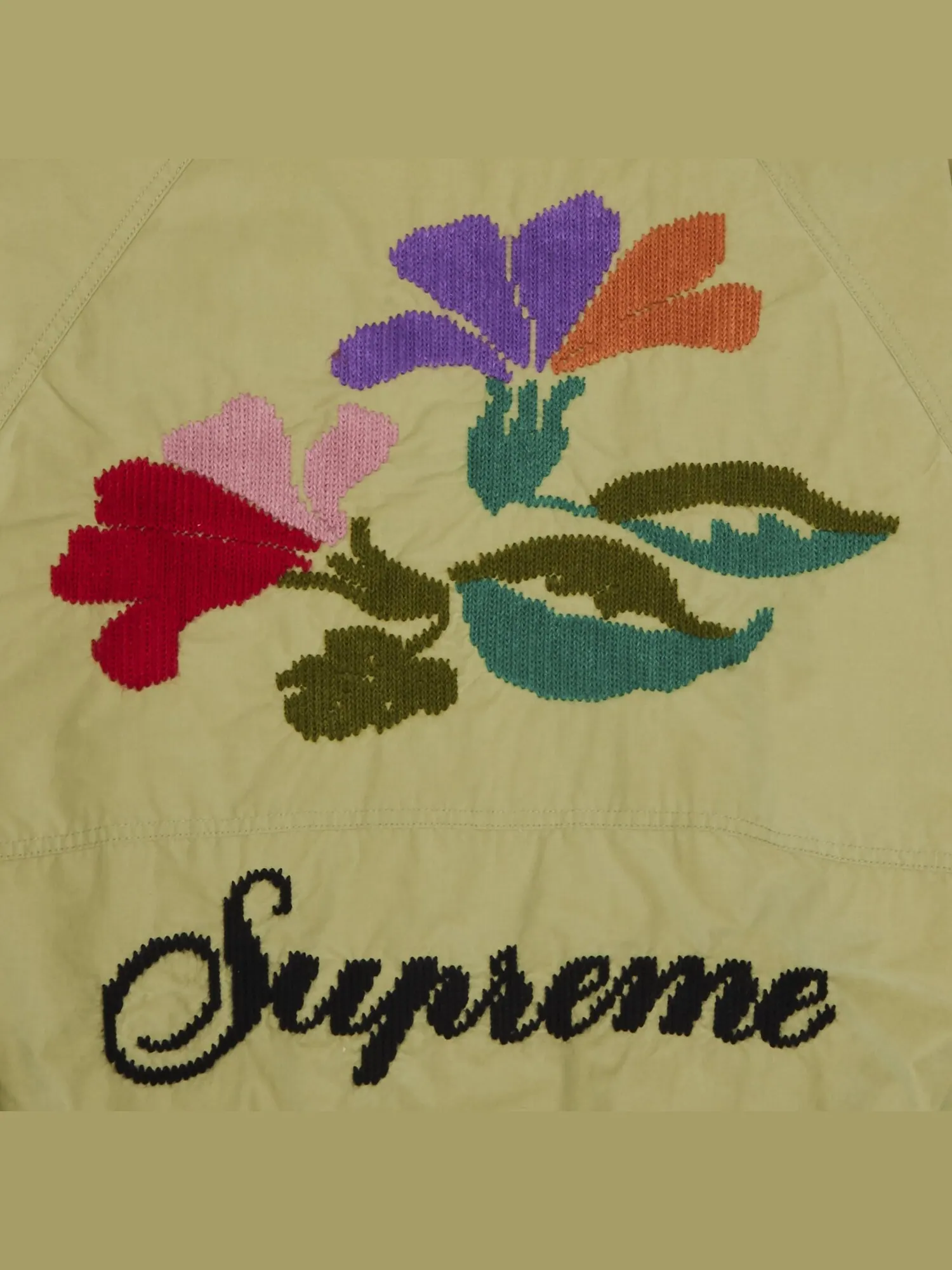 Куртка Supreme Needlepoint с капюшоном — изображение 3 из 3, оливковый