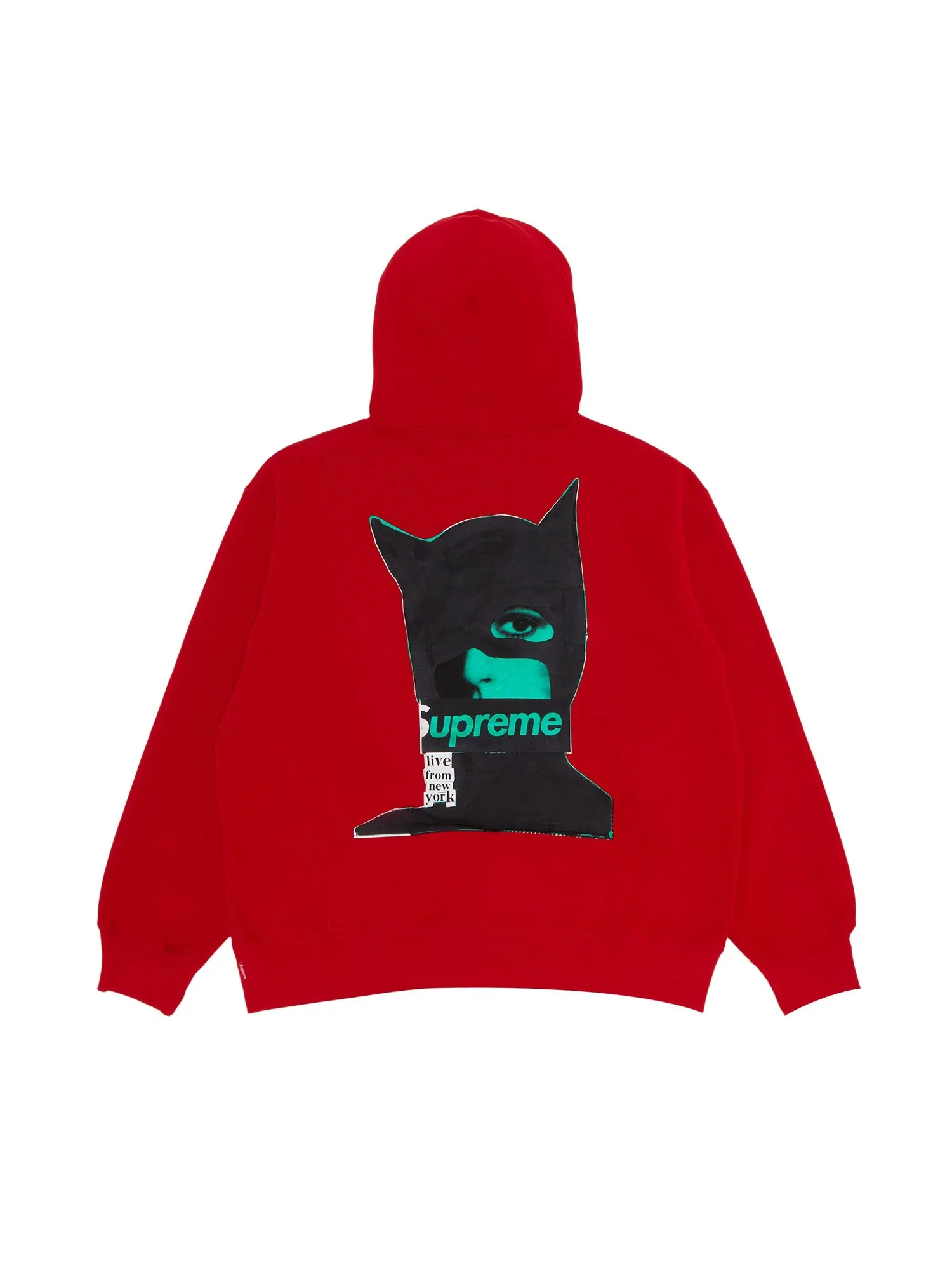 Толстовка с капюшоном Supreme Woman Cat Woman — изображение 2 из 3, красный