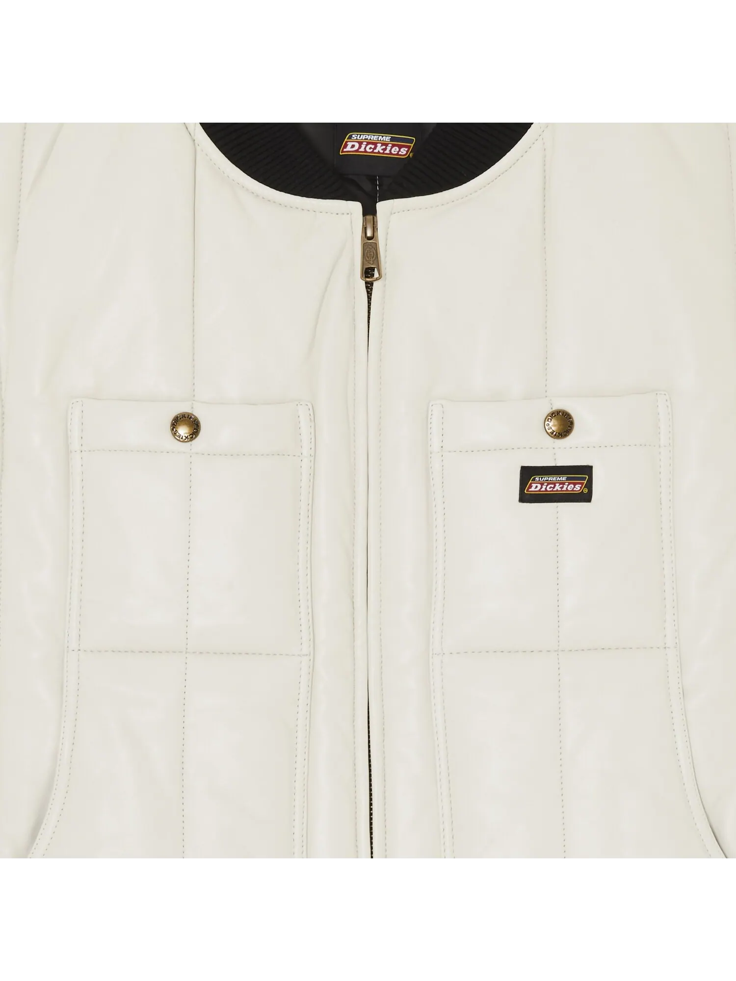 Кожаный рабочий жилет Supreme x Dickies — изображение 3 из 3, белый